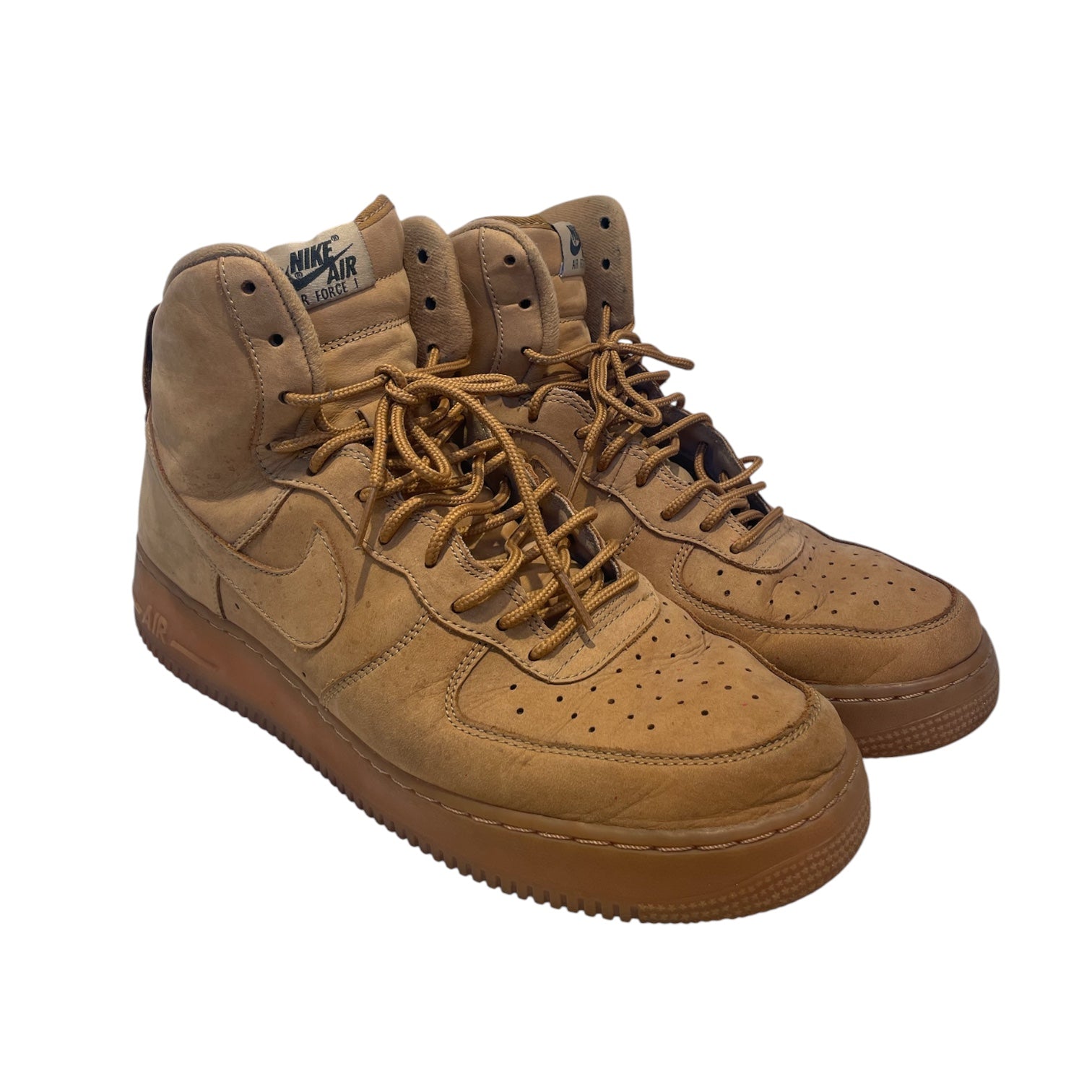 NIKE/Hi-Sneakers/US 12/Suede/BRW/AIR FORCE 1 FLAX view 1