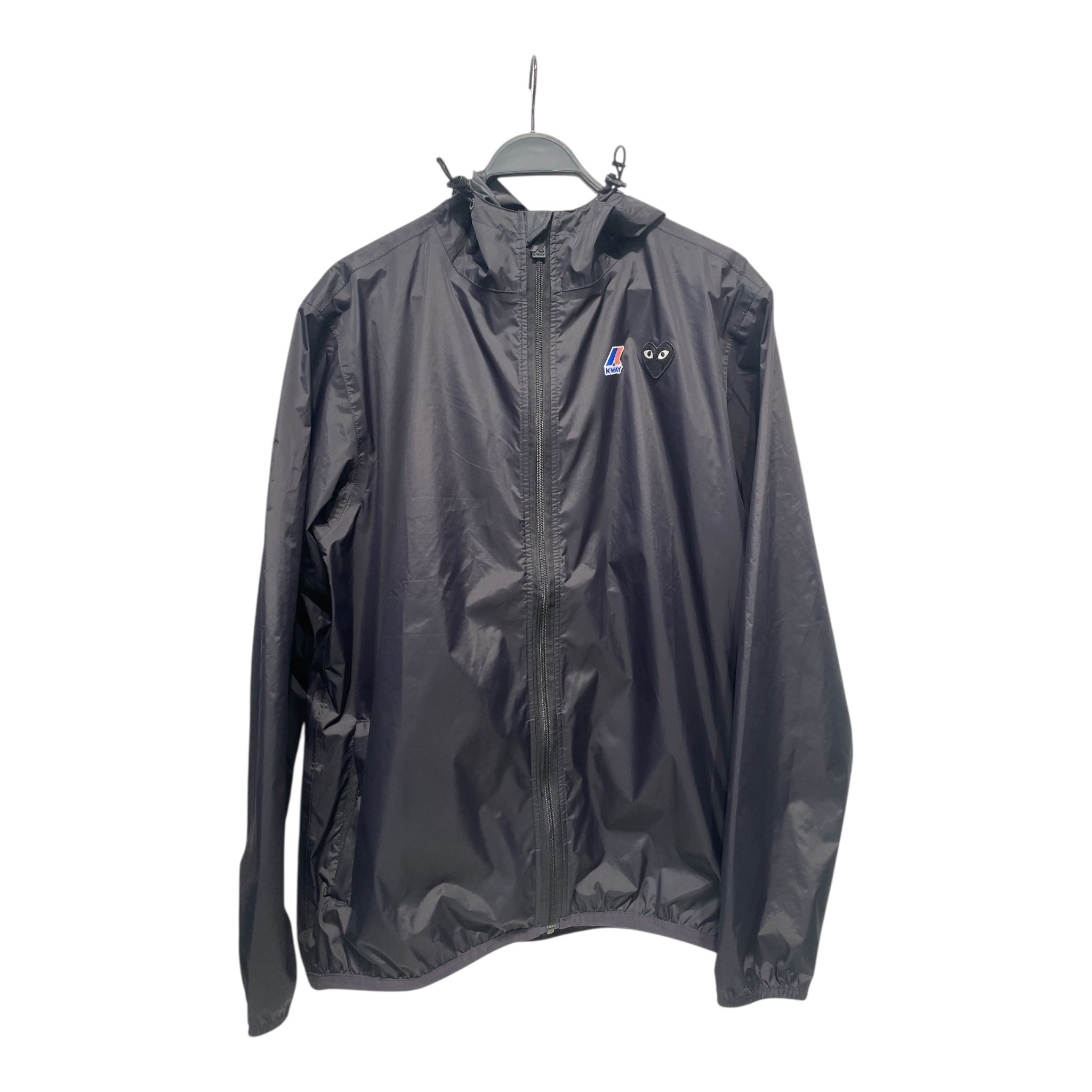 CDG/K-WAY/Windbreaker/XL/Nylon/BLK/ view 1