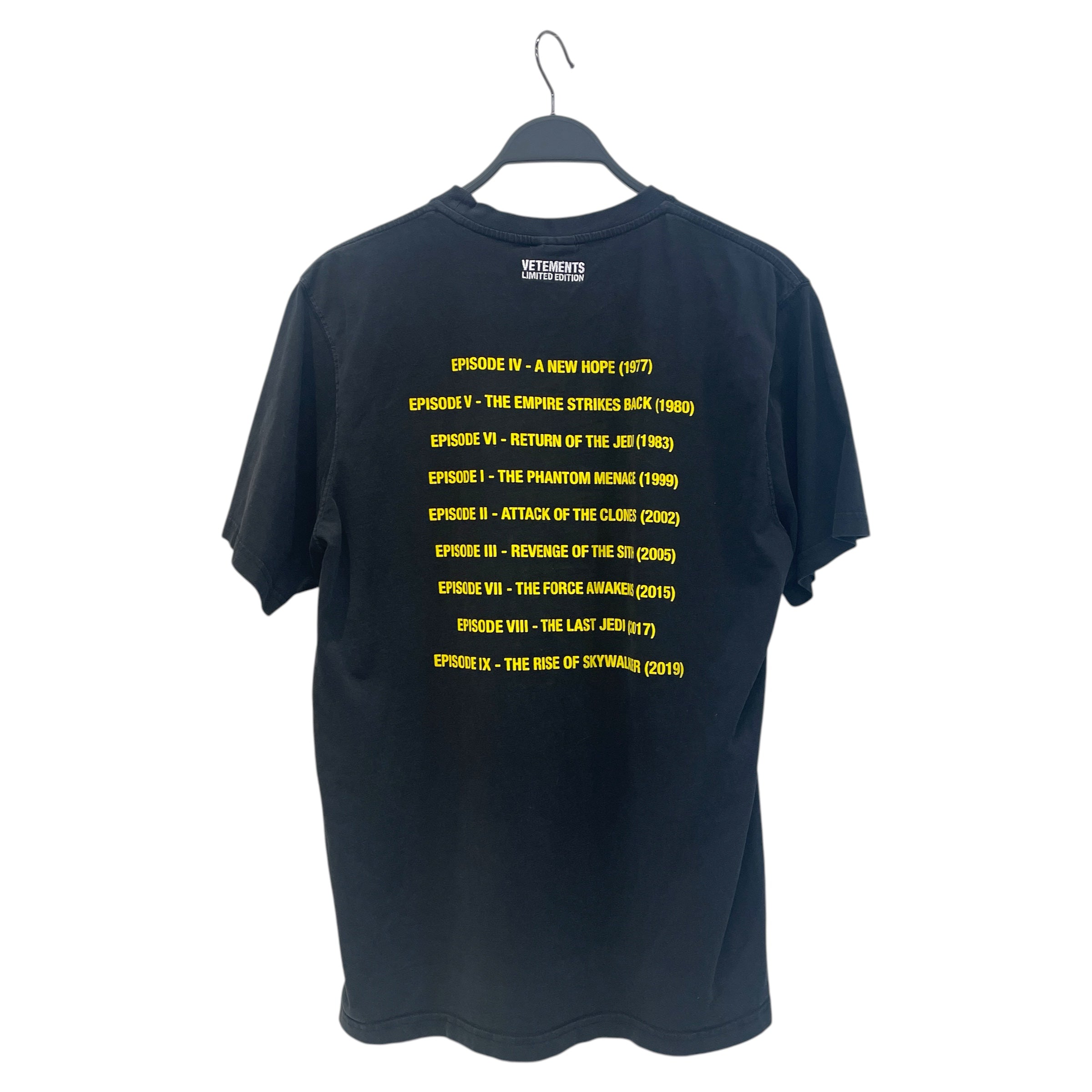 VETEMEMES/starwars/T-Shirt/M/Cotton/BLK/Graphic/ view 2