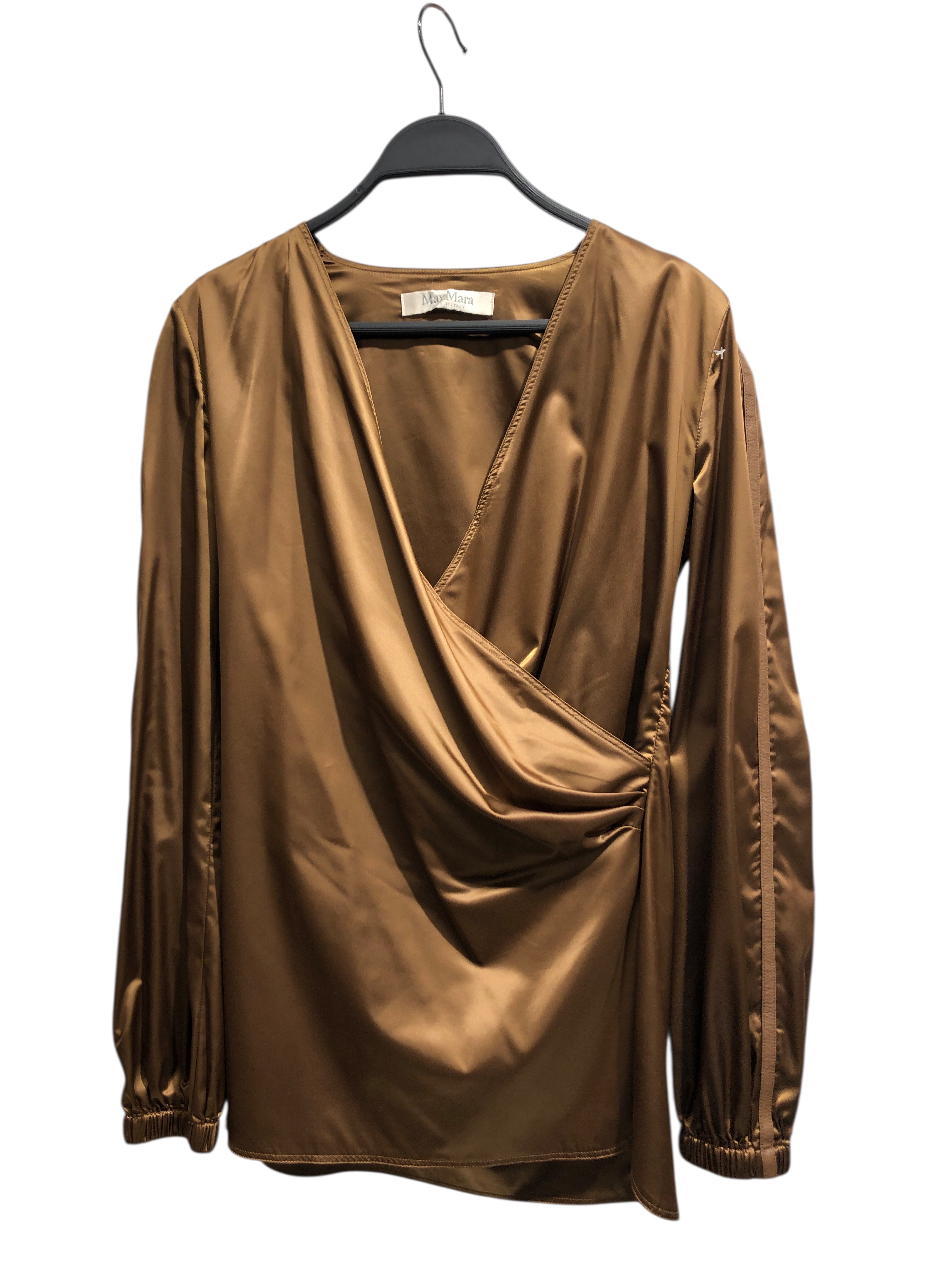 MAX MARA/Blouse/Silk/CML/BRONZE COLOR SILK TOP view 1