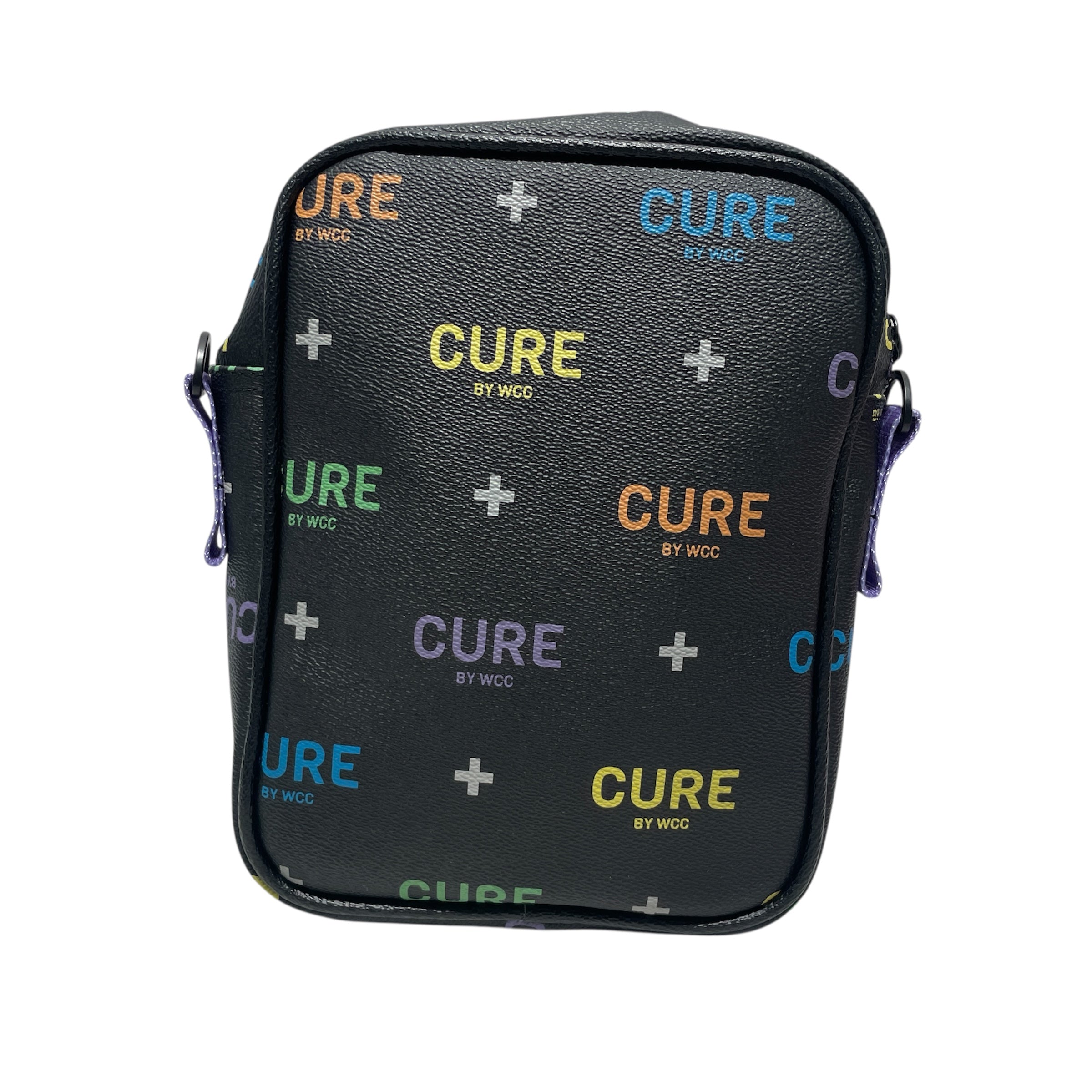 CURE/Cross Body Bag/All Over Print/Leather/BLK/ view 2