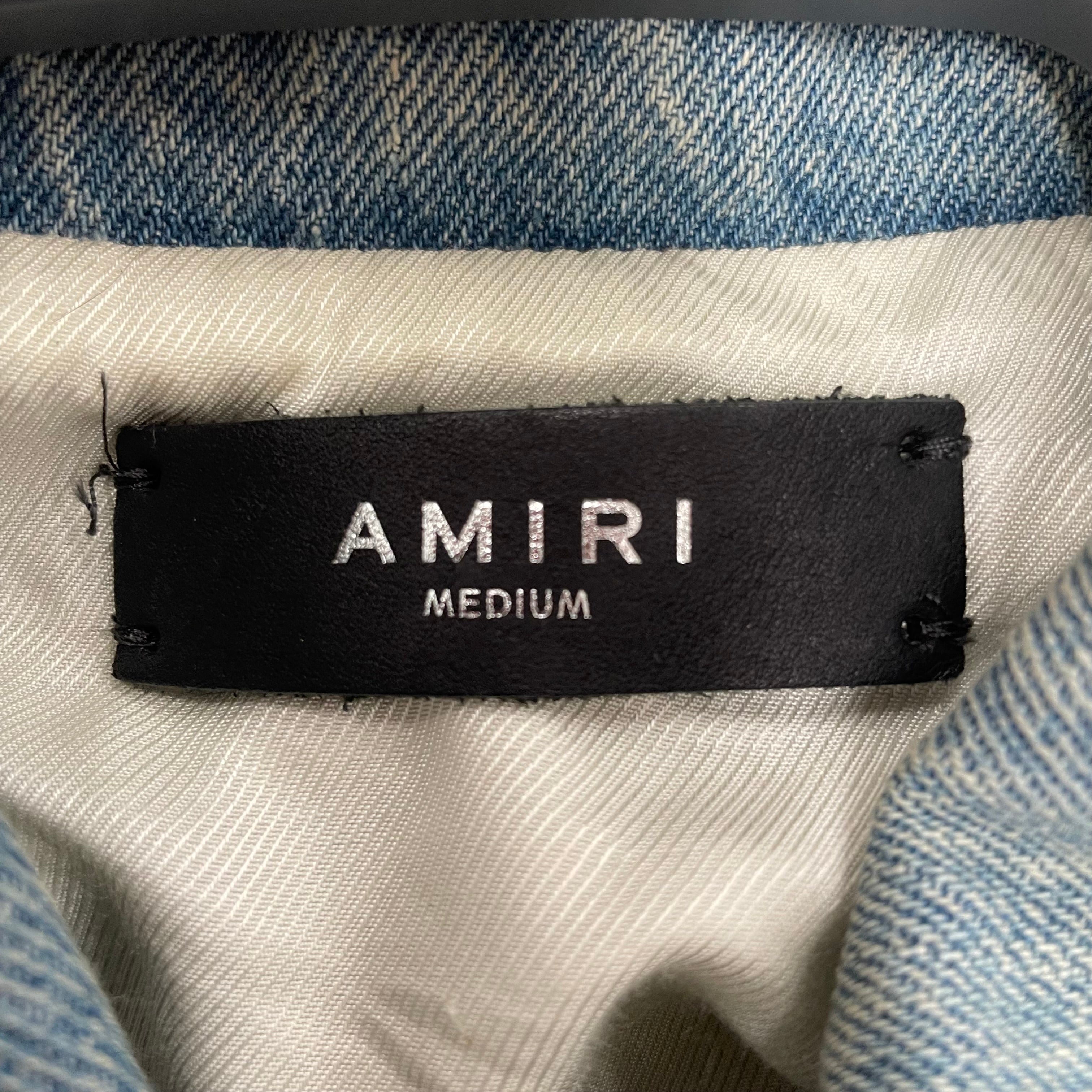 AMIRI/Denim Jkt/M/Border/Denim/MLT/BONESONARM view 3