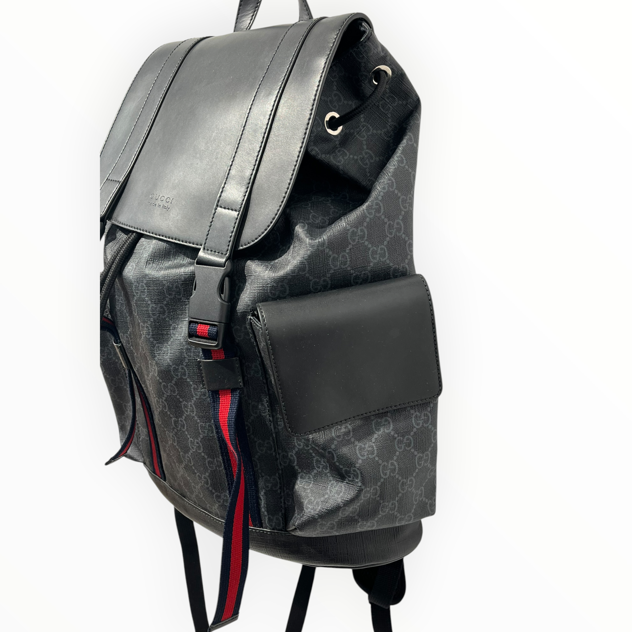 GUCCI/Bag/Monogram/Leather/BLK/GG SUPREME BACKPACK view 3