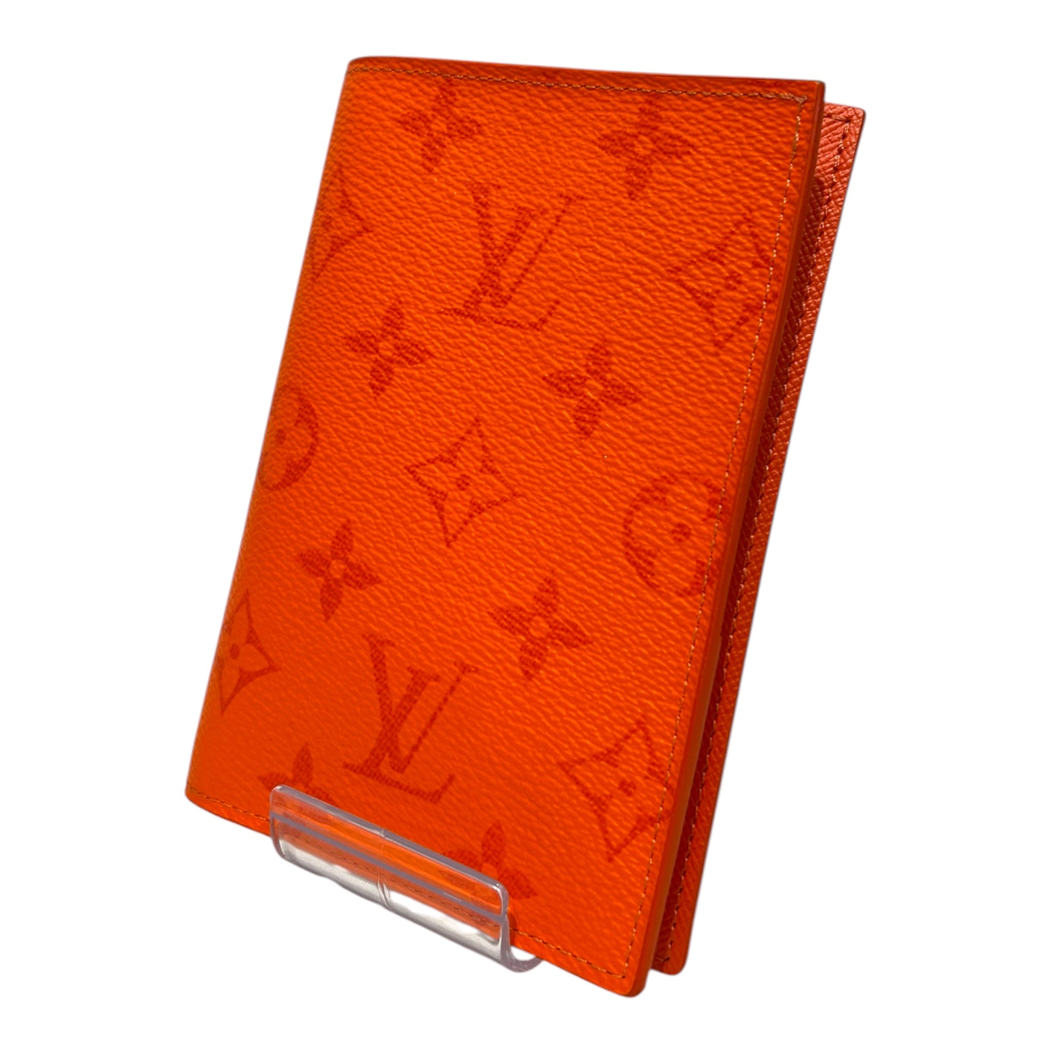 LOUIS VUITTON/Wallet/Monogram/Leather/ORN/LV booklet wallet orange mono view 1