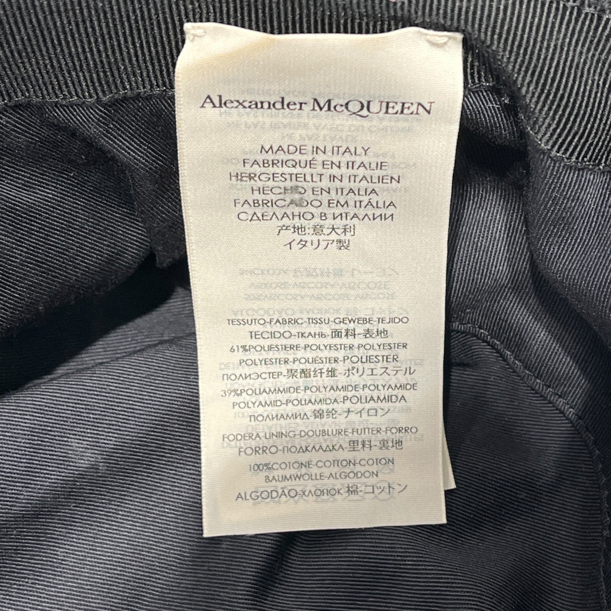 Alexander McQueen/Bucket Hat/L/All Over Print/Nylon/BLK/M's/SKULL PRINT NYLON BUCKETHAT view 4