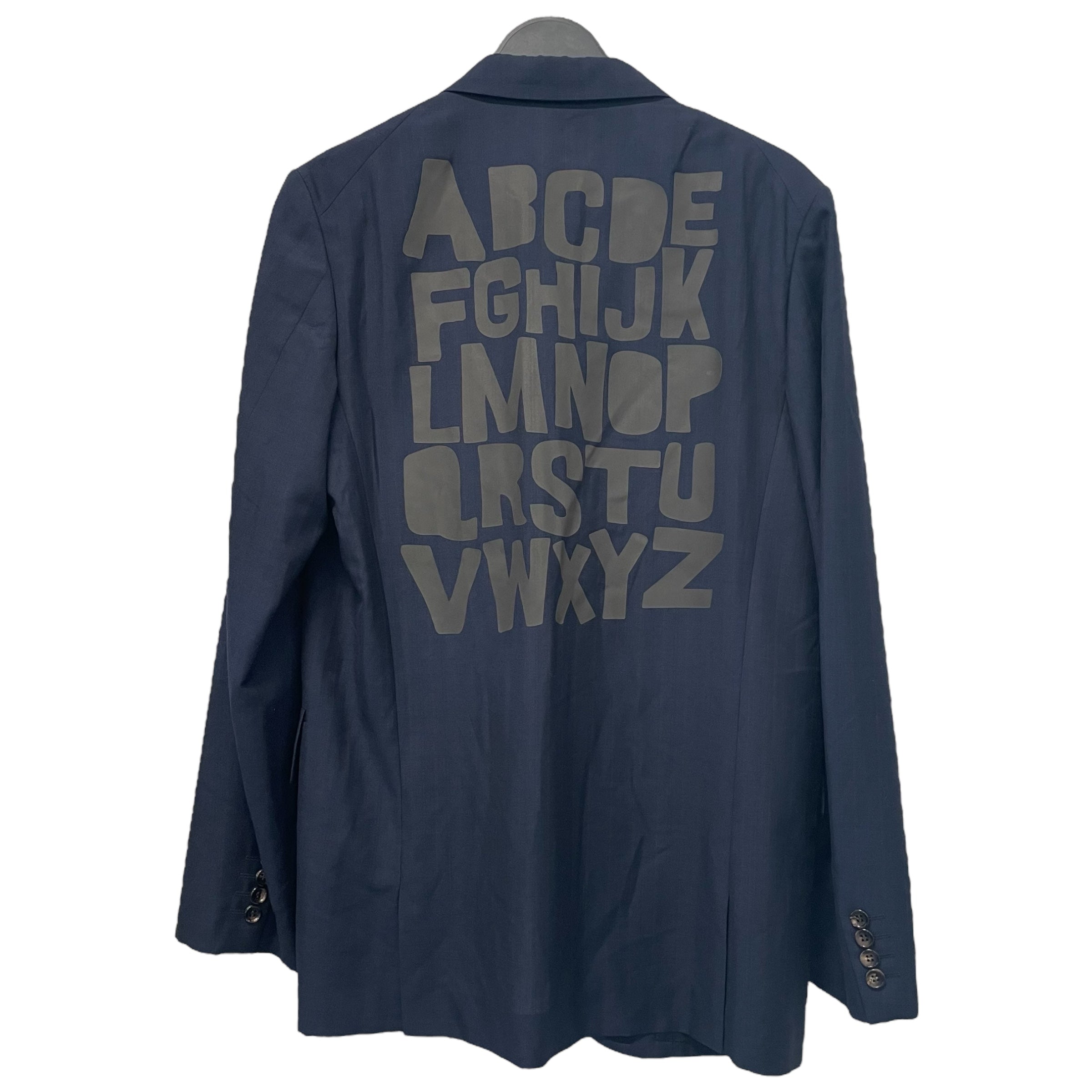 COMME des GARCONS HOMME DEUX/Tailored Jkt/L/Navy/Wool/Plaid/DC-J041 view 2
