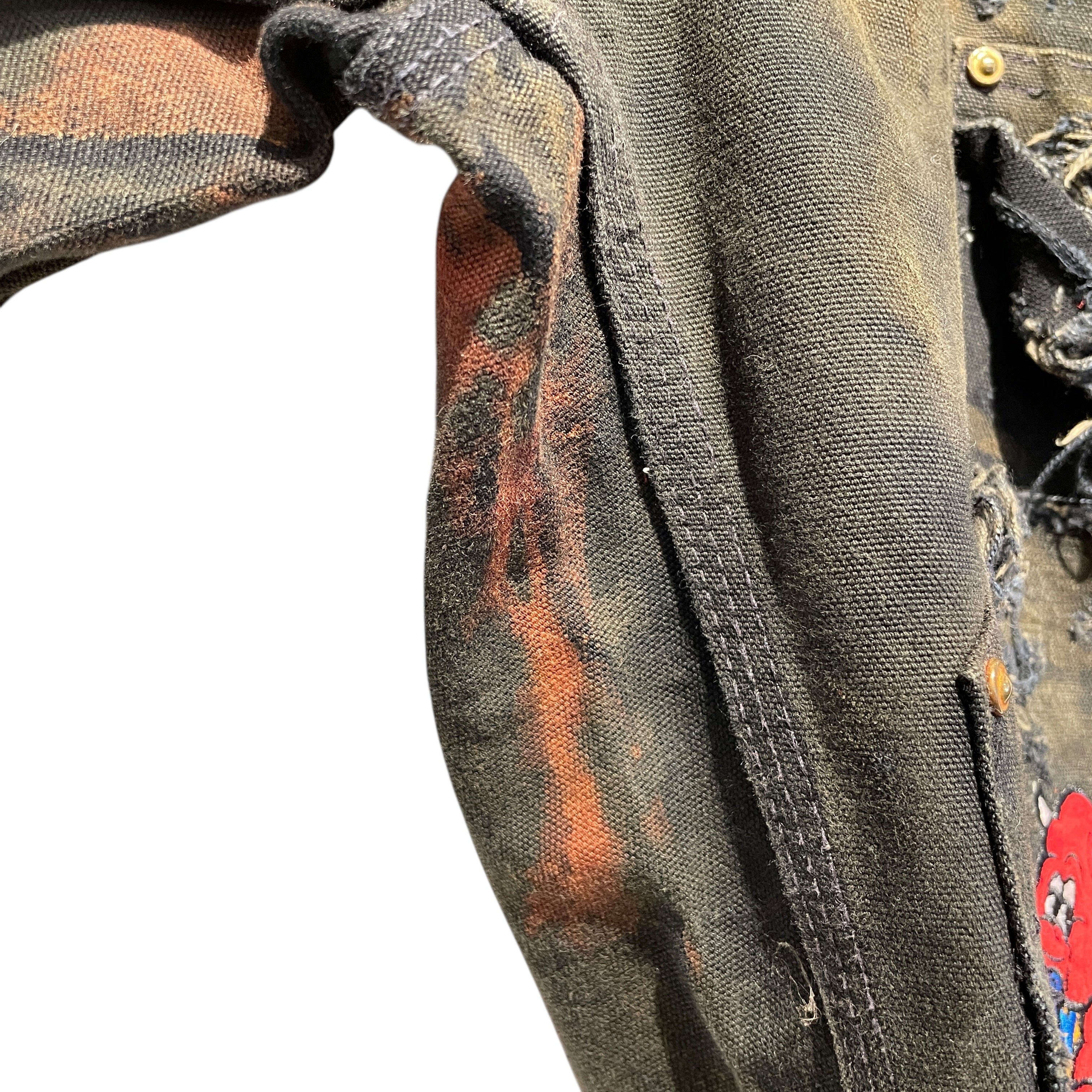 CHERRY FUKUOKA/Carhartt/Carpenter Pants/38/Cotton/BLK/All Over Print/ view 8