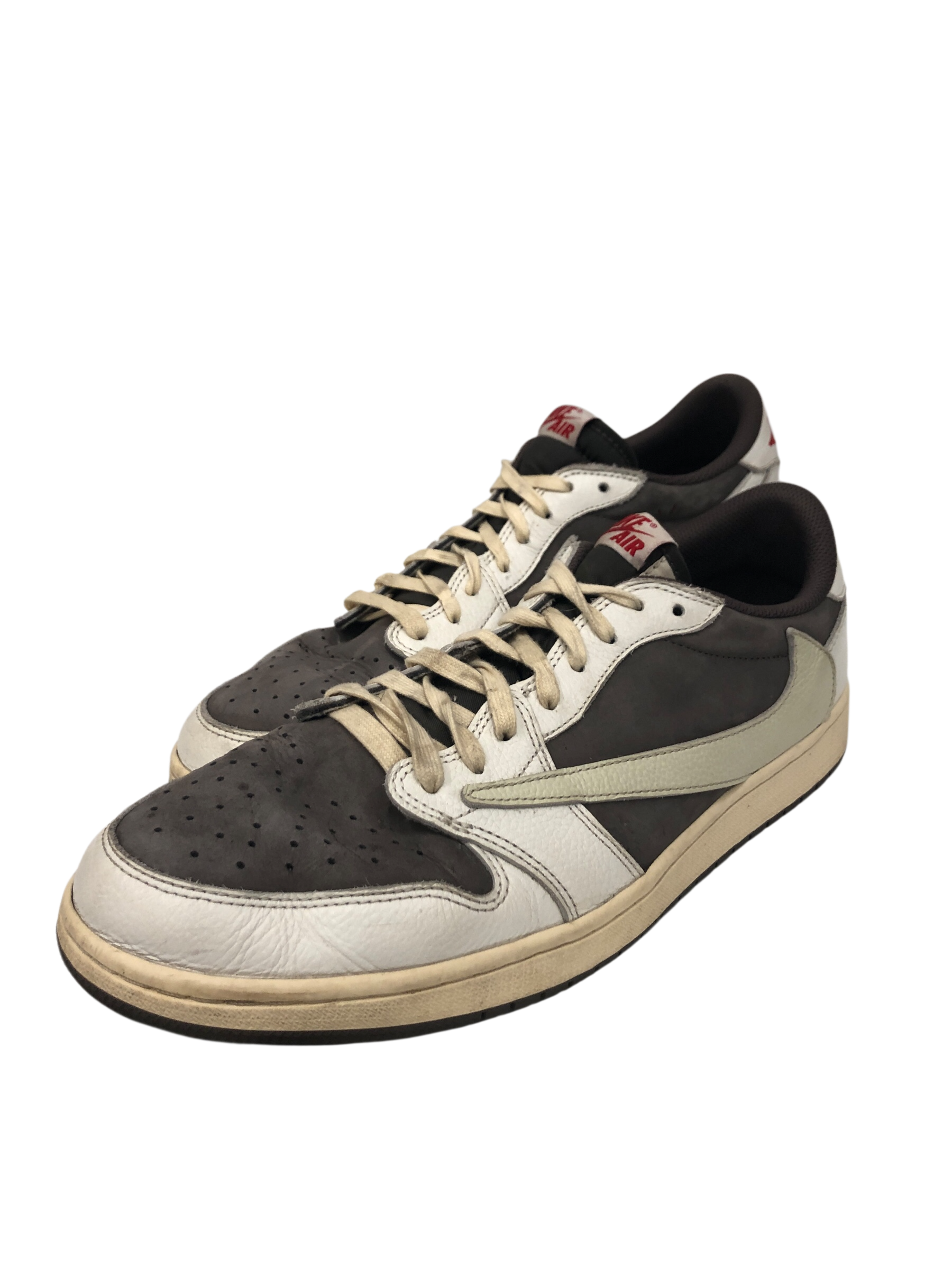 TRAVIS SCOTT/Low-Sneakers/US 13/Leather/BRW/ view 1