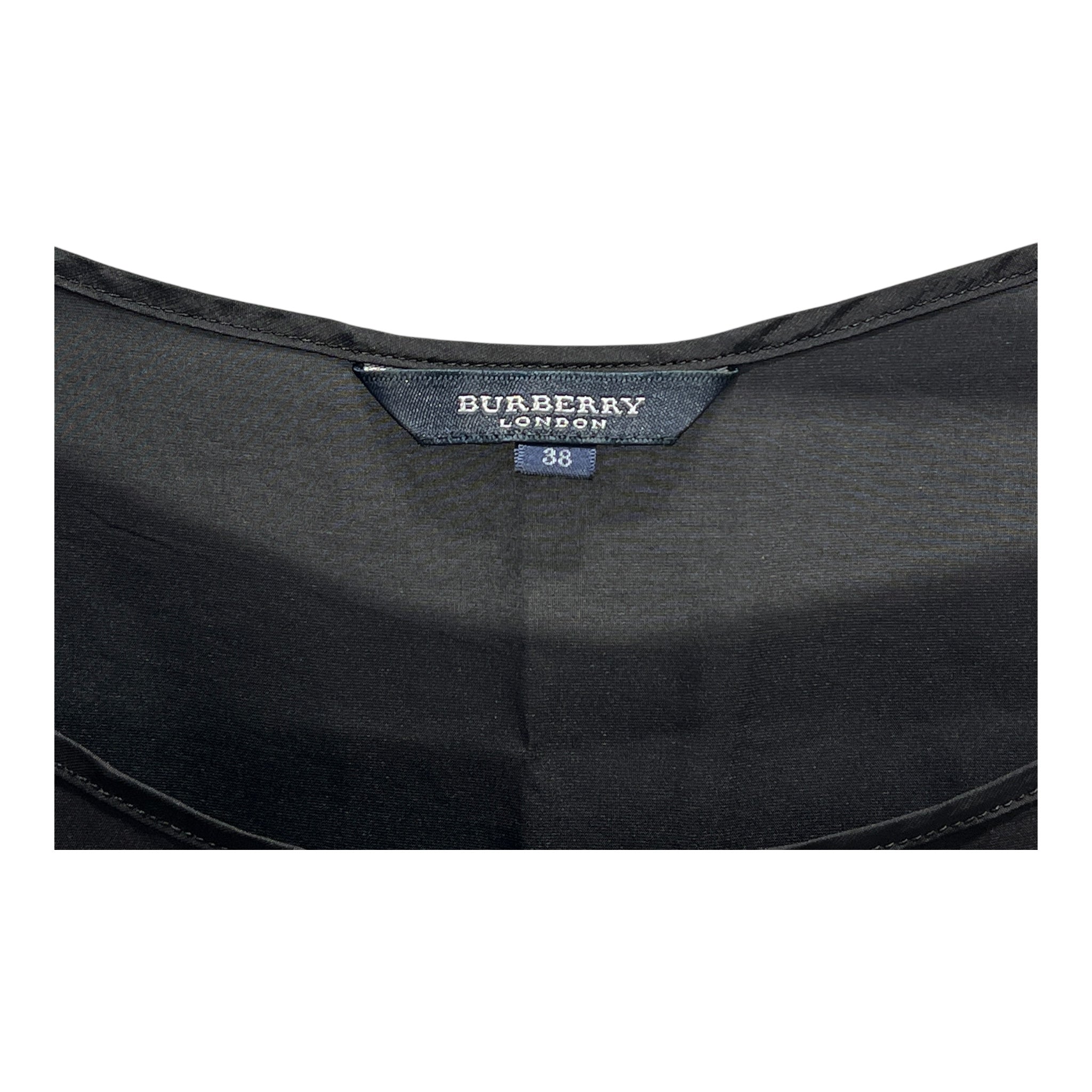 BURBERRY LONDON/Camisole Dress/M/Nylon/BLK/Mini Length/SIDE SLITS view 3