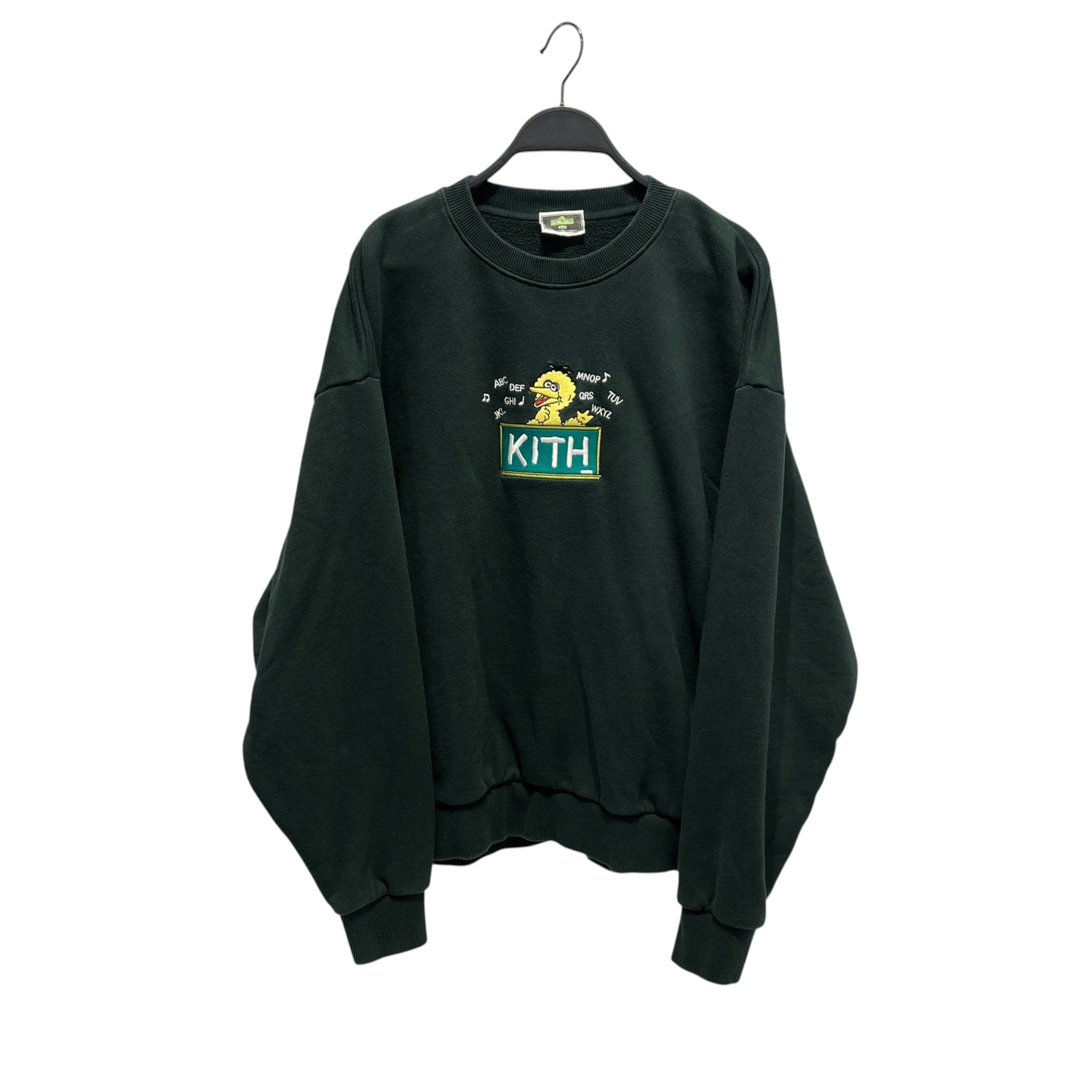 KITH/Sweatshirt/L/Cotton/GRN/Pullover/SESAME STREET BIG BIRD view 1