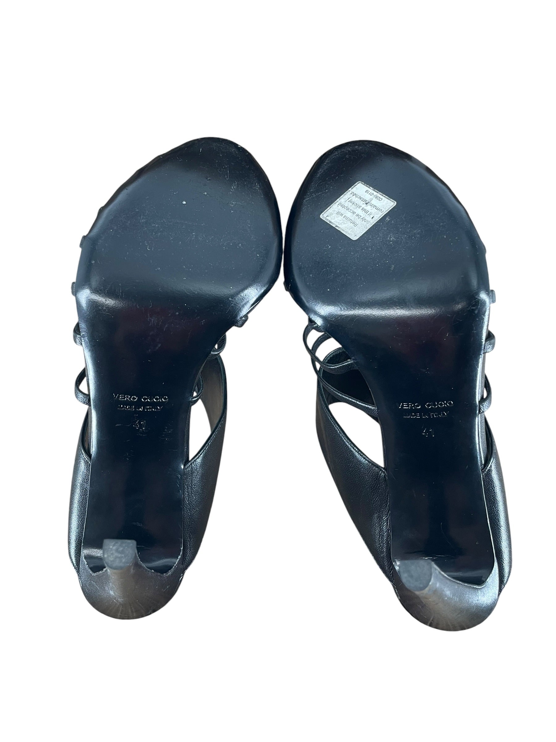 Vero Cuoio/Heels/EU 41/Leather/BLK/T-Strap/0285-0119 view 6