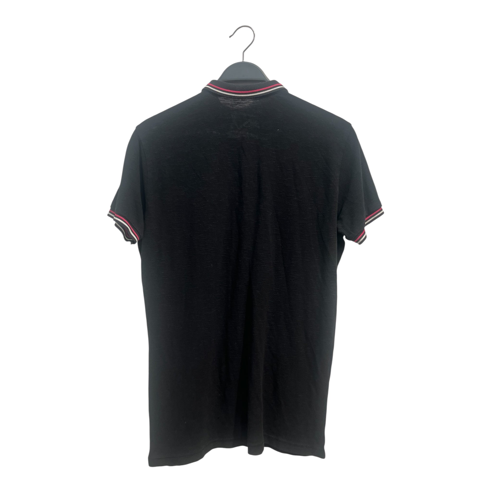 DIESEL/Polo Shirt/M/Cotton/BLK/pink collar stripe view 2