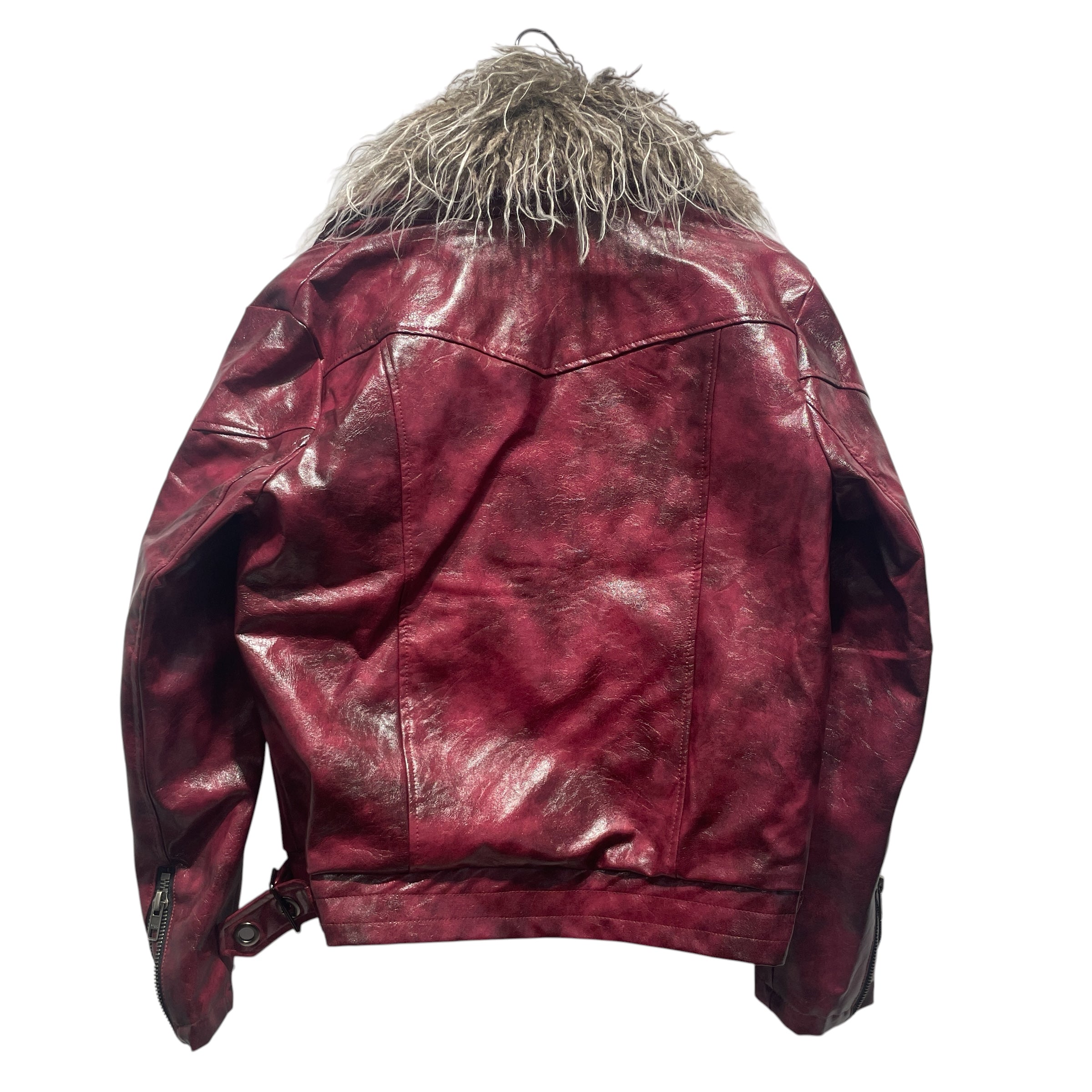 LIGHTINUS ONLINE/Jacket/L/Faux Leather/RED/BLOODSTAINED BLADE COAT view 2