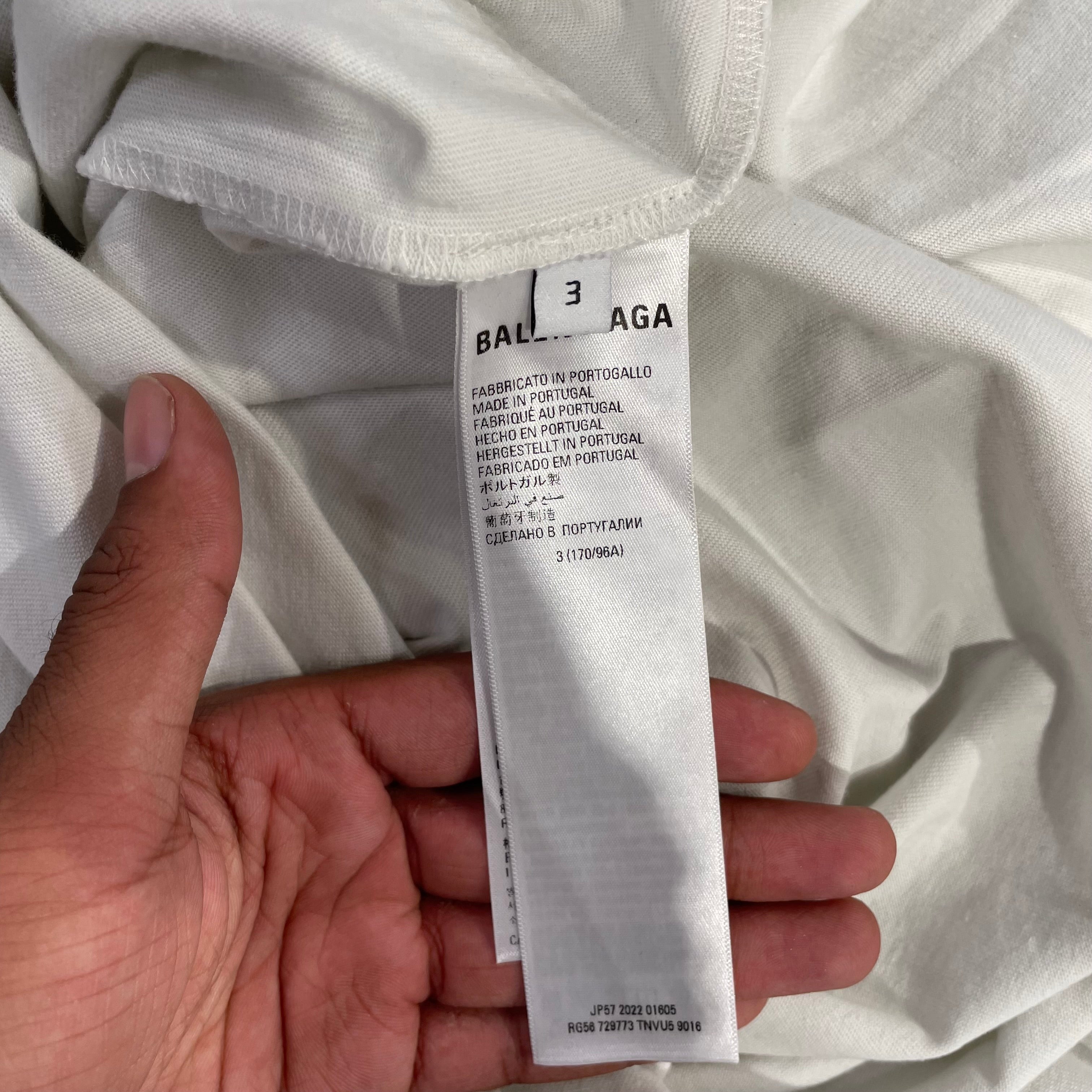 BALENCIAGA/T-Shirt/4/Cotton/CRM/2022 NYSE view 4
