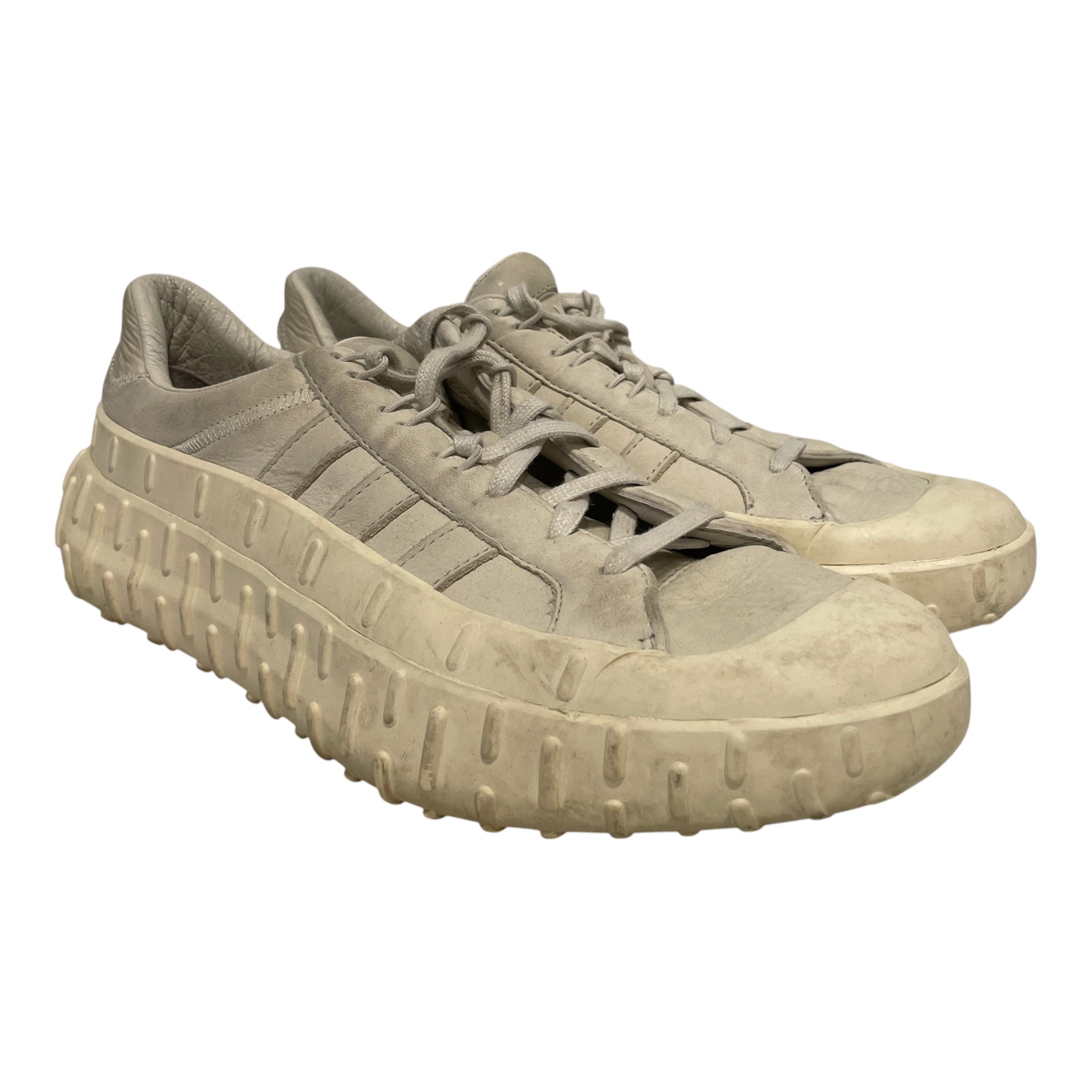 adidas/Y-3/Low-Sneakers/US 8/Leather/CRM/RUBBER SOLE view 1