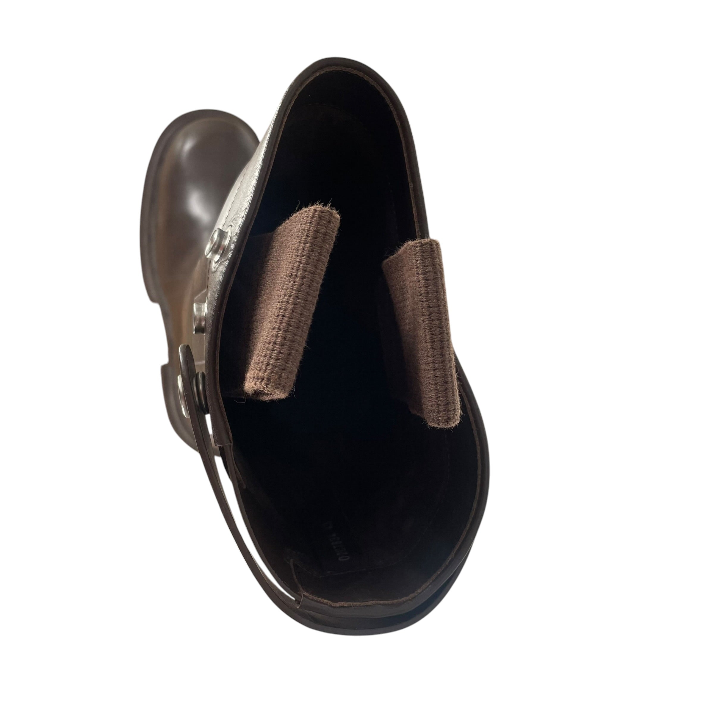 Rick Owens/Boots/EU 43/Leather/BRW/BOGUN LONG BOOTS view 3