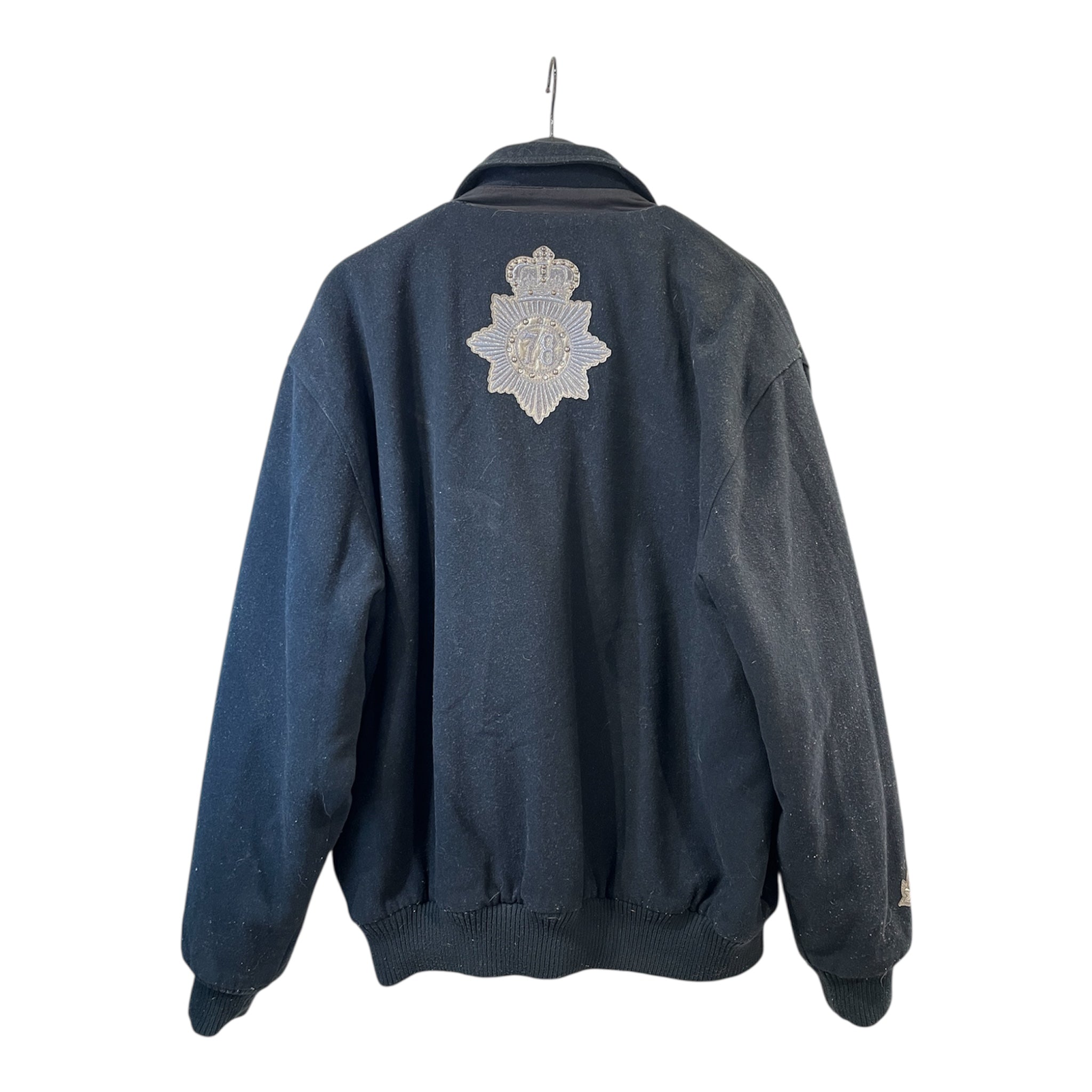 Pelle Pelle/Jacket/XXL/Wool/NVY/Graphic/Pelle Pelle Varsity view 2