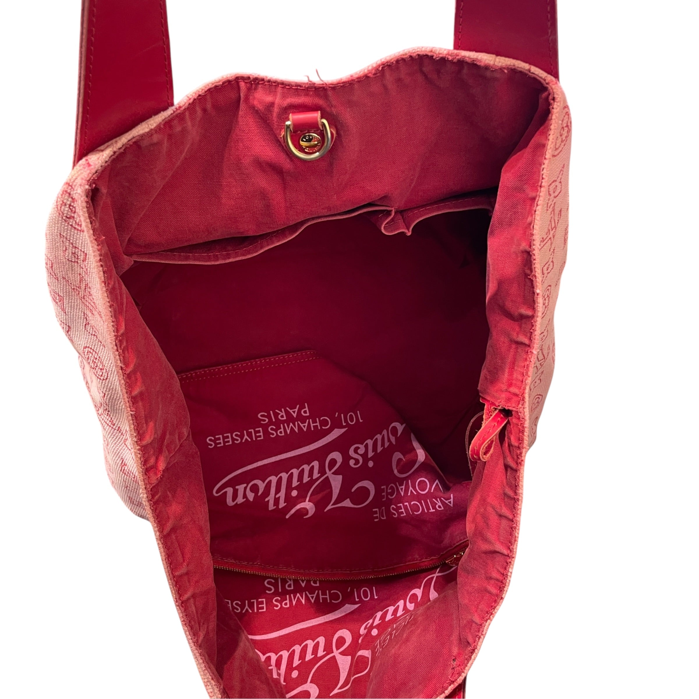 LOUIS VUITTON/Hand Bag/Monogram/Cotton/PNK/Ipanema GM view 7