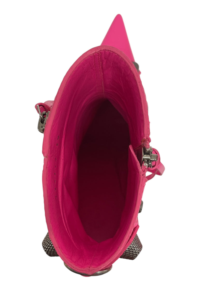 BALENCIAGA/Heels/EU 39/Leather/PNK/cagole  heel