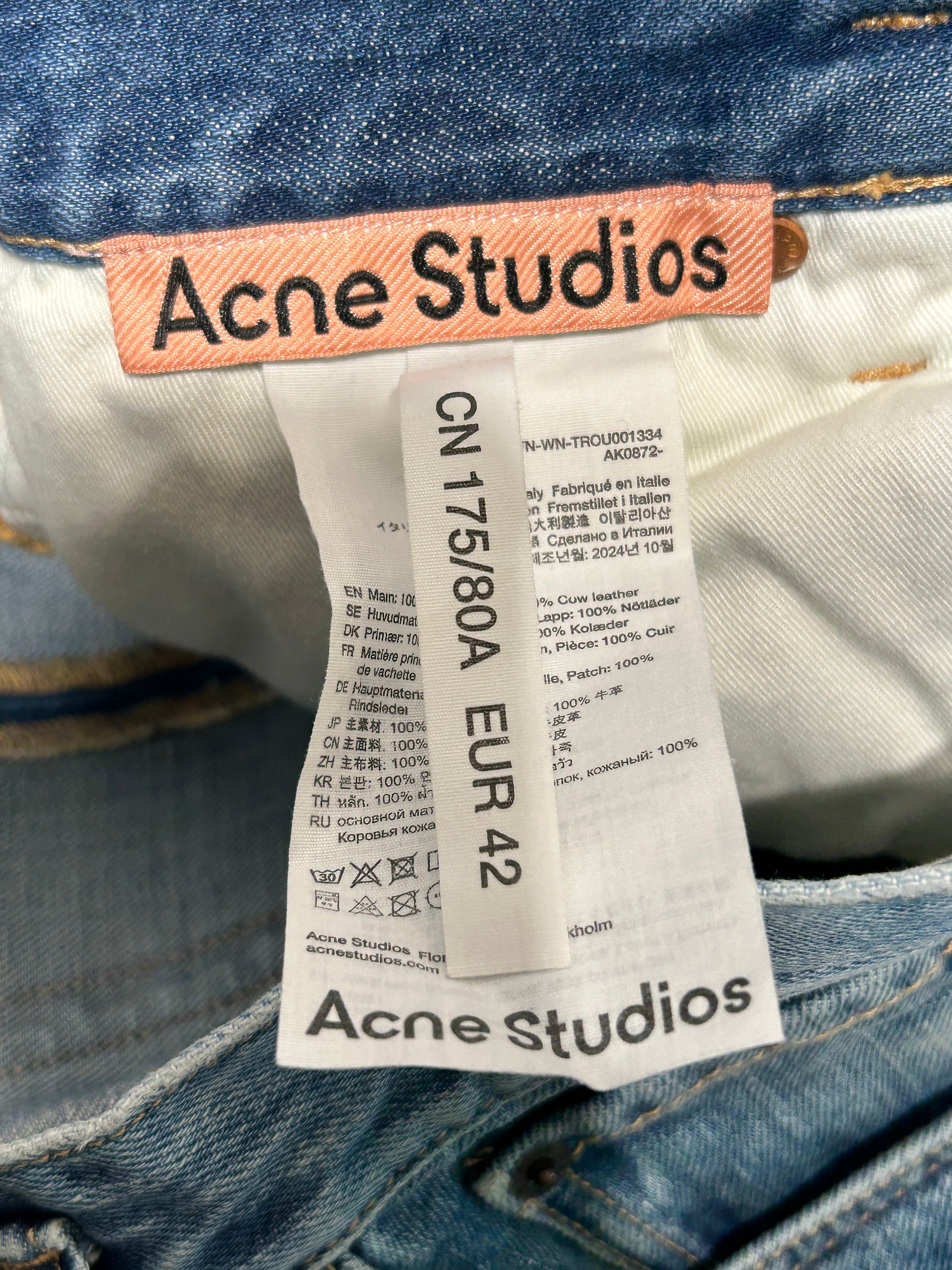 Acne Studios/Pants/34/Denim/BLU/LEFT THIGH CARGO POCKET view 3