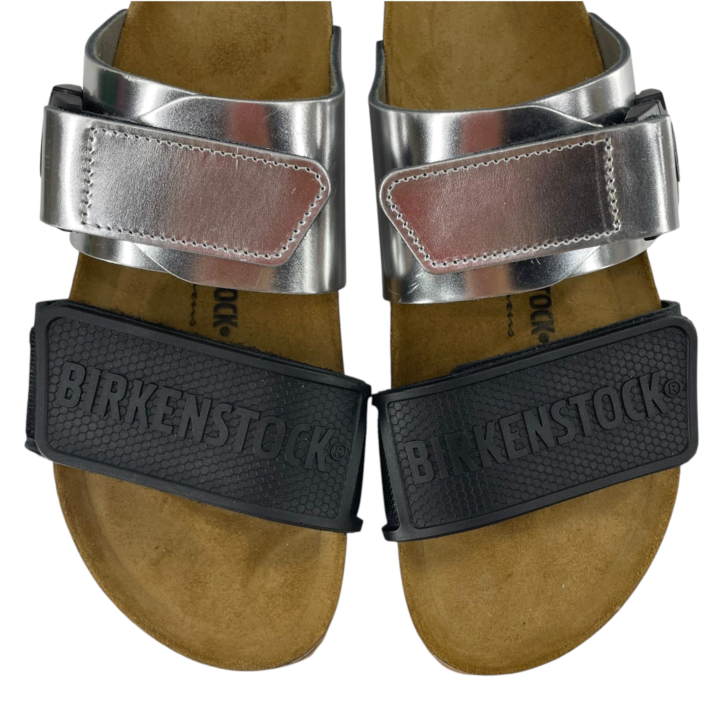 BIRKENSTOCK/Rick Owens/Sandals/EU 40/Leather/BLK/Open-Toe/SILVER view 4