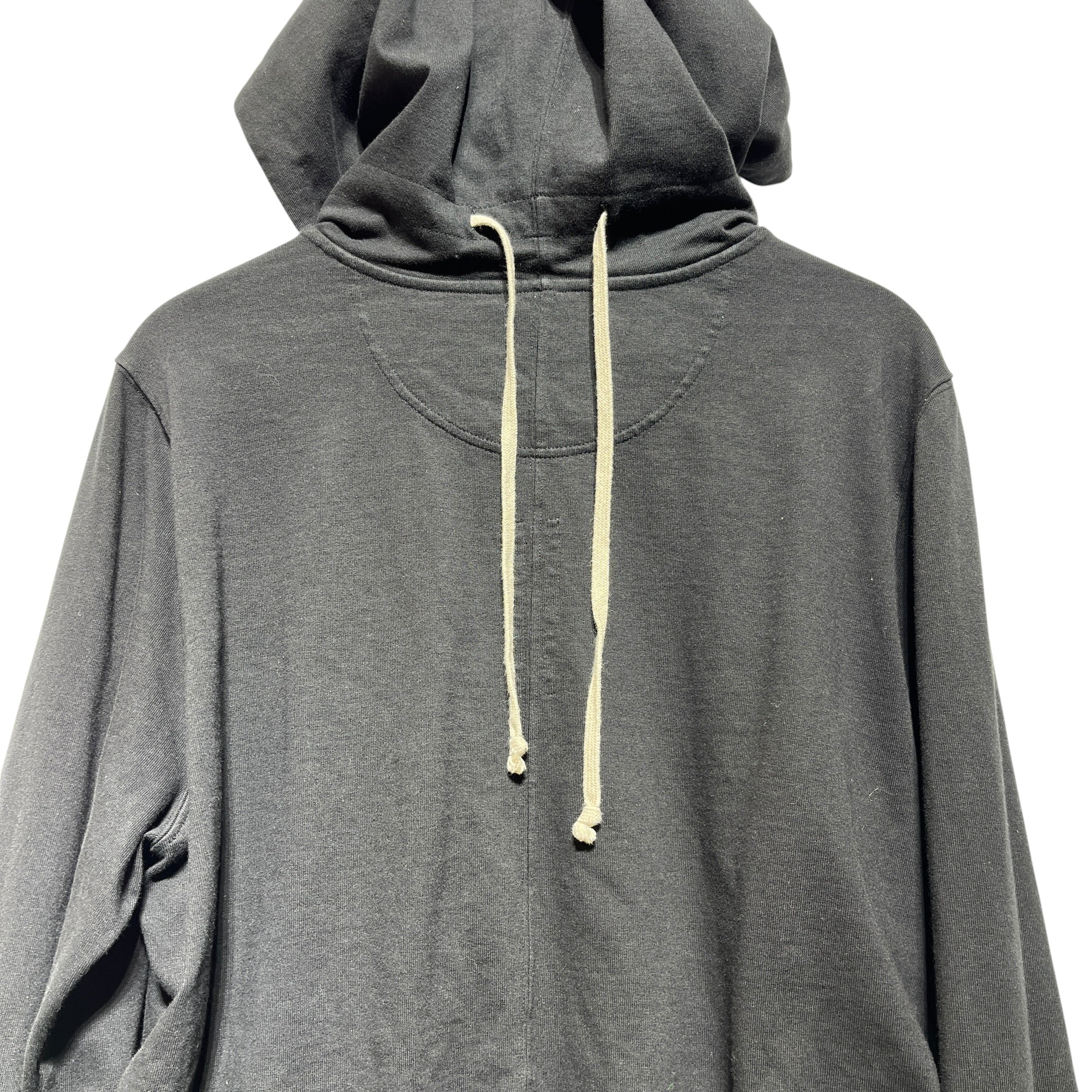 Rick Owens/Hoodie/L/Cotton/BLK/gauntlet granbury hoodie view 3