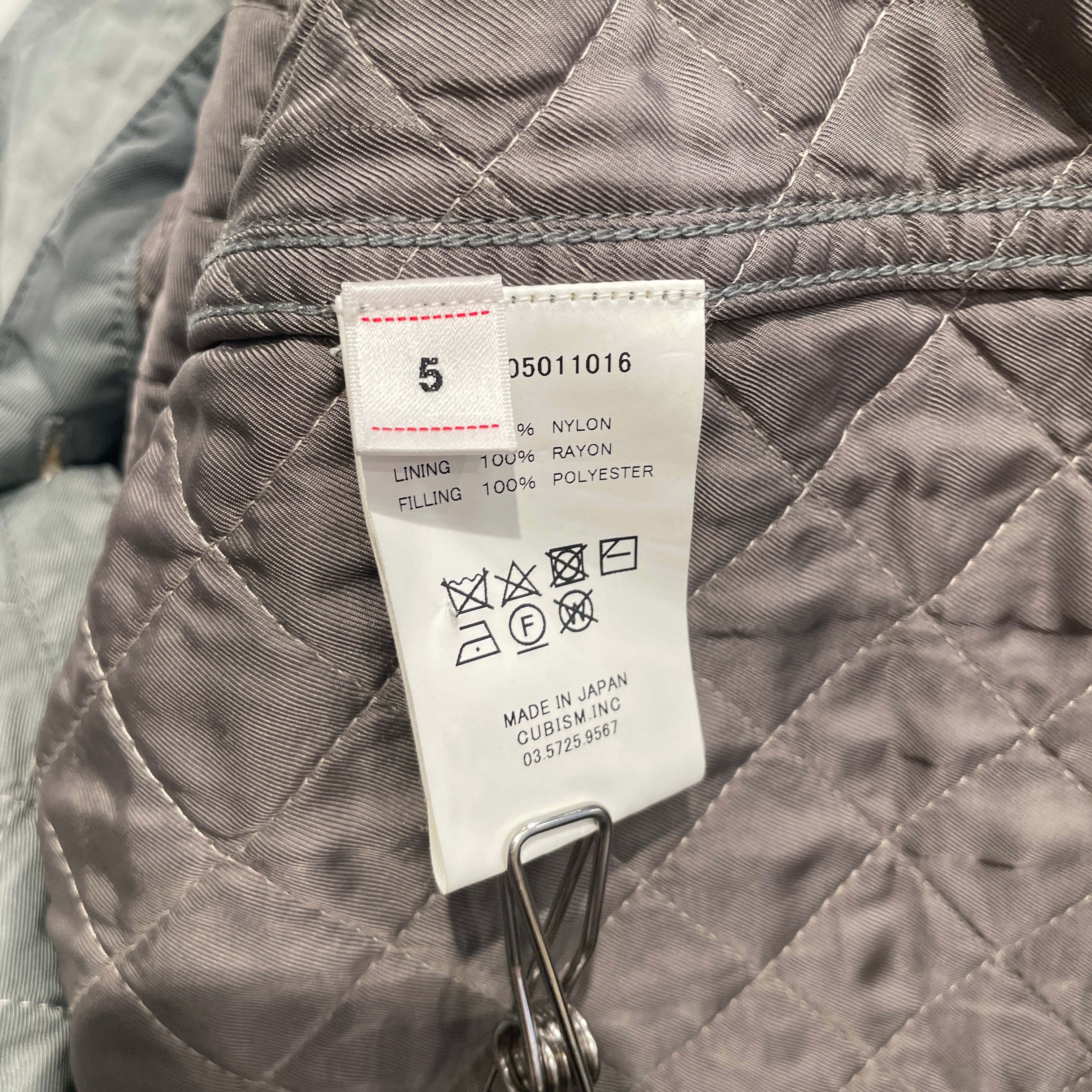 visvim/LS Shirt/5/Nylon/GRY/QUILTED GREEN/GRY FLANNEL SHRT view 4