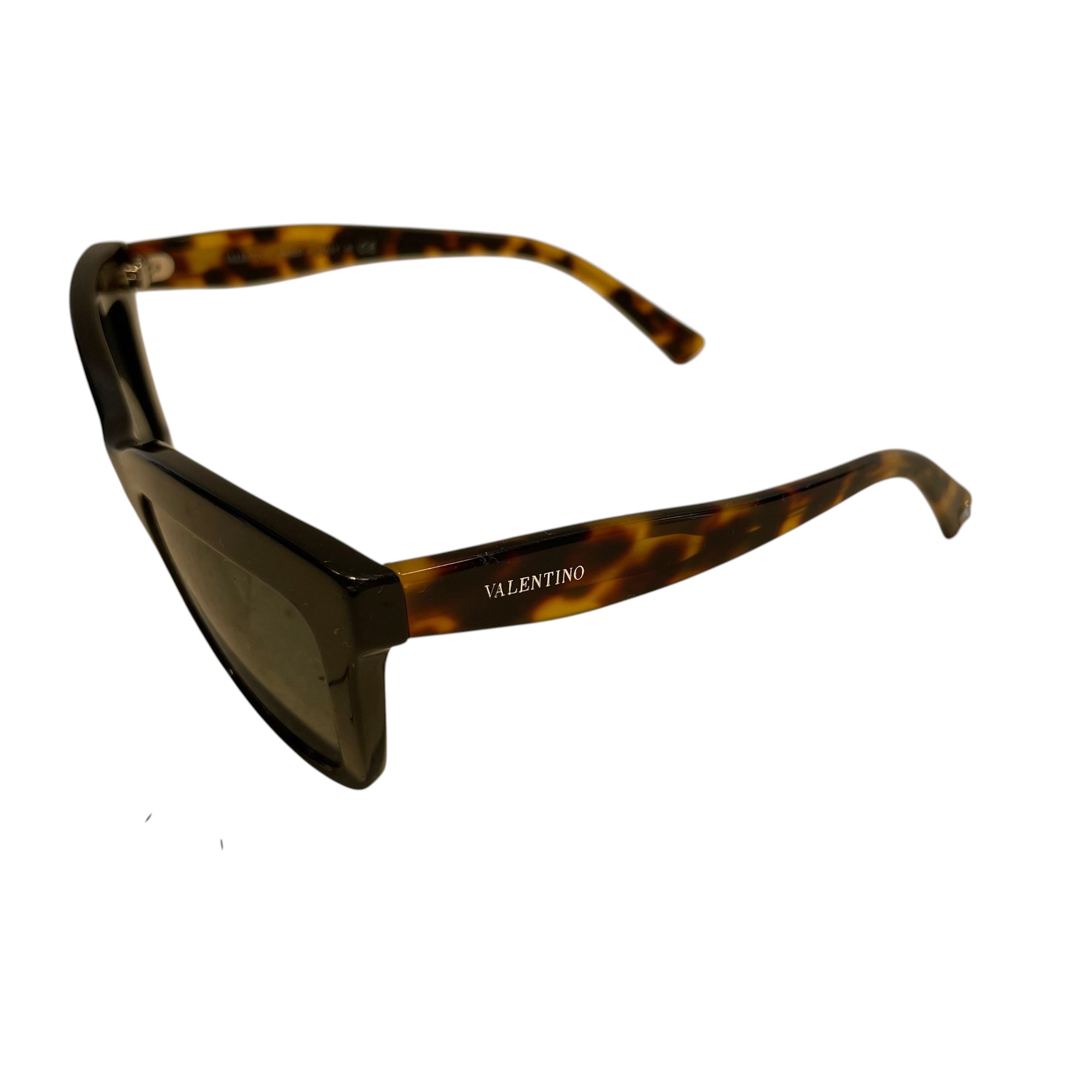 VALENTINO/Sunglasses/Tortoiseshell Pattern/BLK/L's/4024-A BLACK RIM/ BROWN SIDES view 2