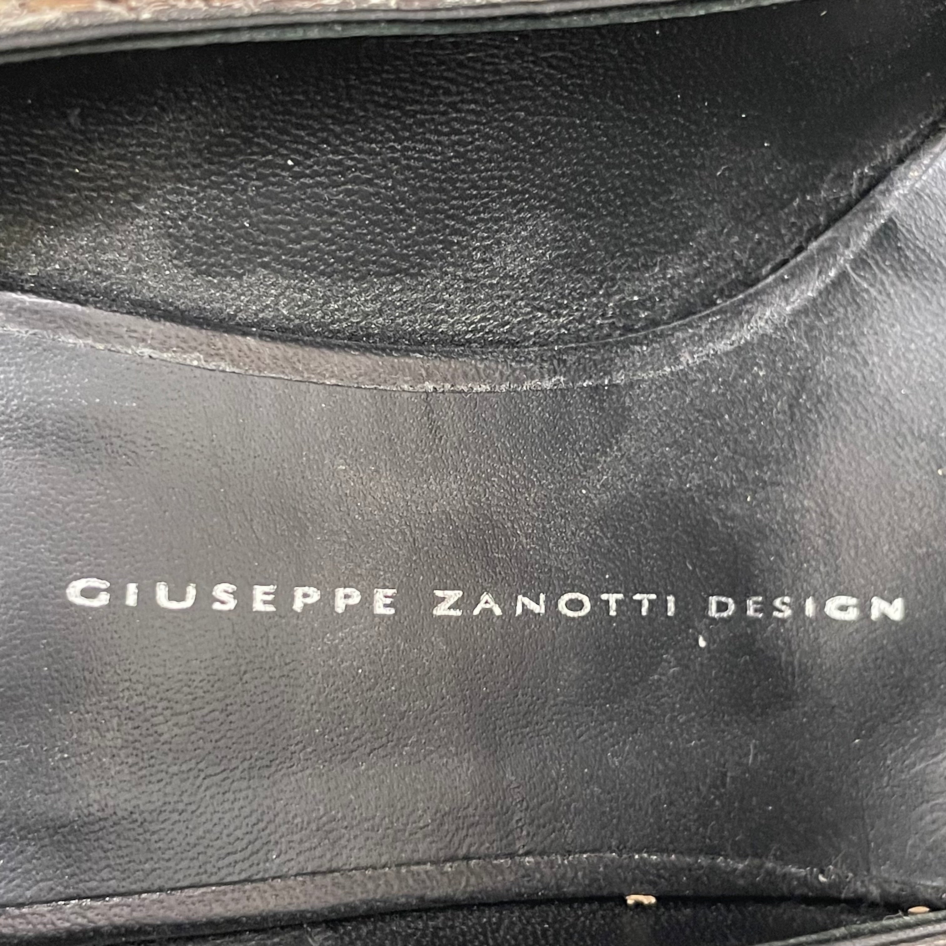 GIUSEPPE ZANOTTI DESIGN/Heels/EU 37.5/Animal Pattern/Leather/KHK/V-Tip/Python Print Pump view 4