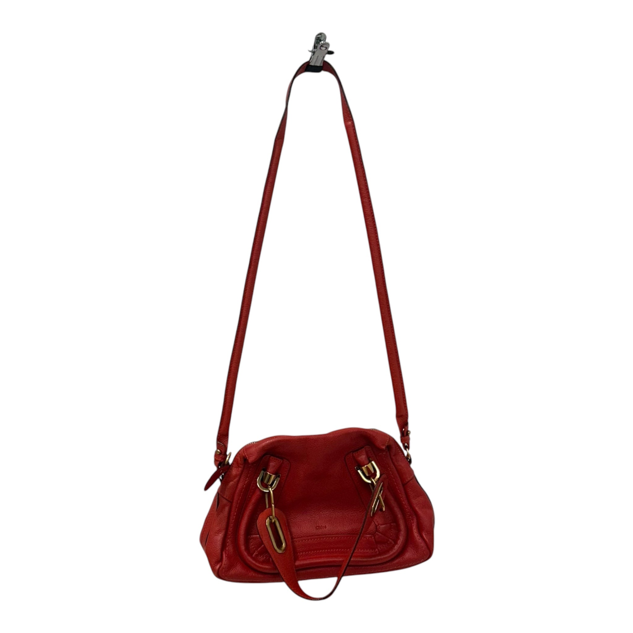 Chloe/Cross Body Bag/Leather/RED/PARATY view 1
