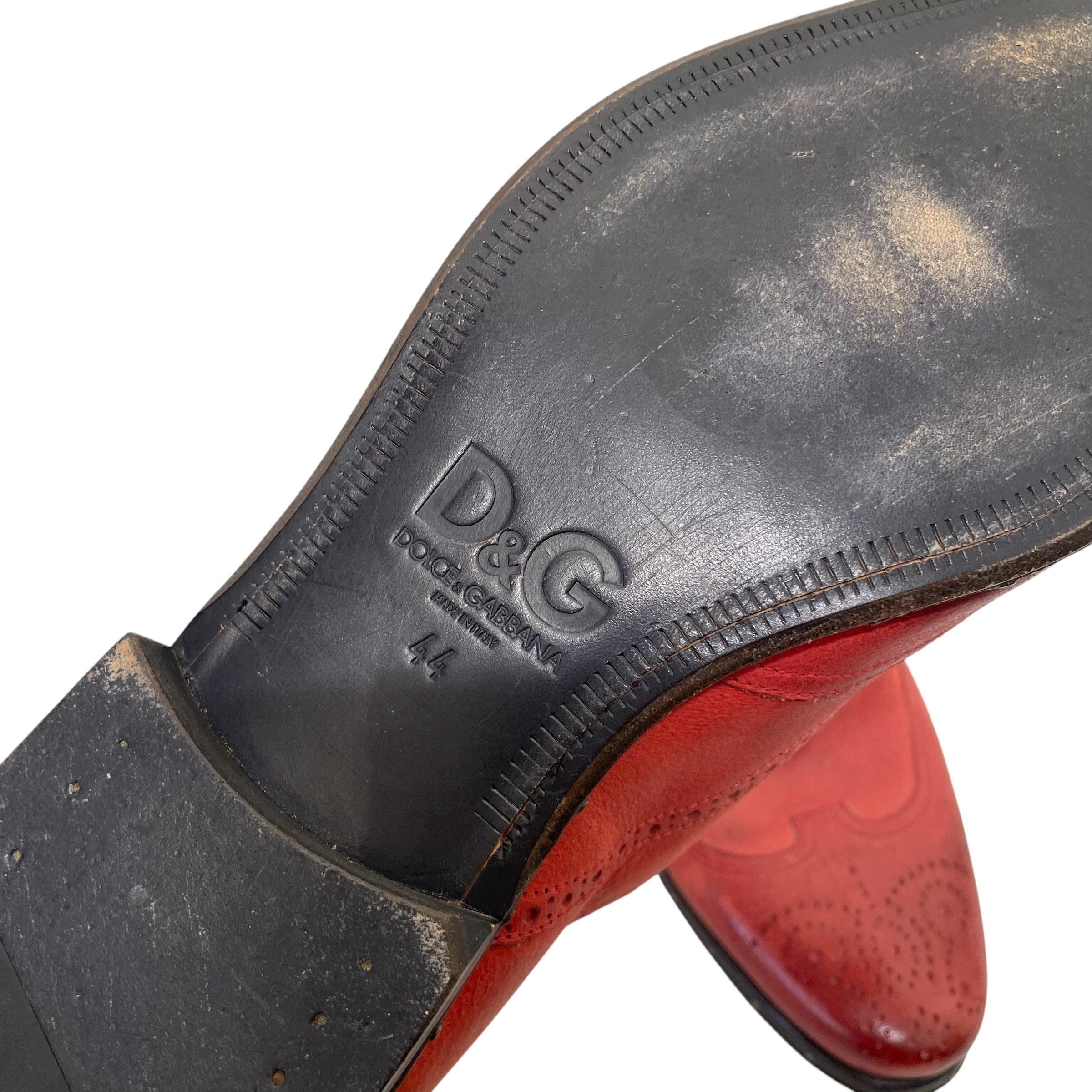 DOLCE&GABBANA/Dress Shoes/US 11/Leather/RED/OXFORD view 7