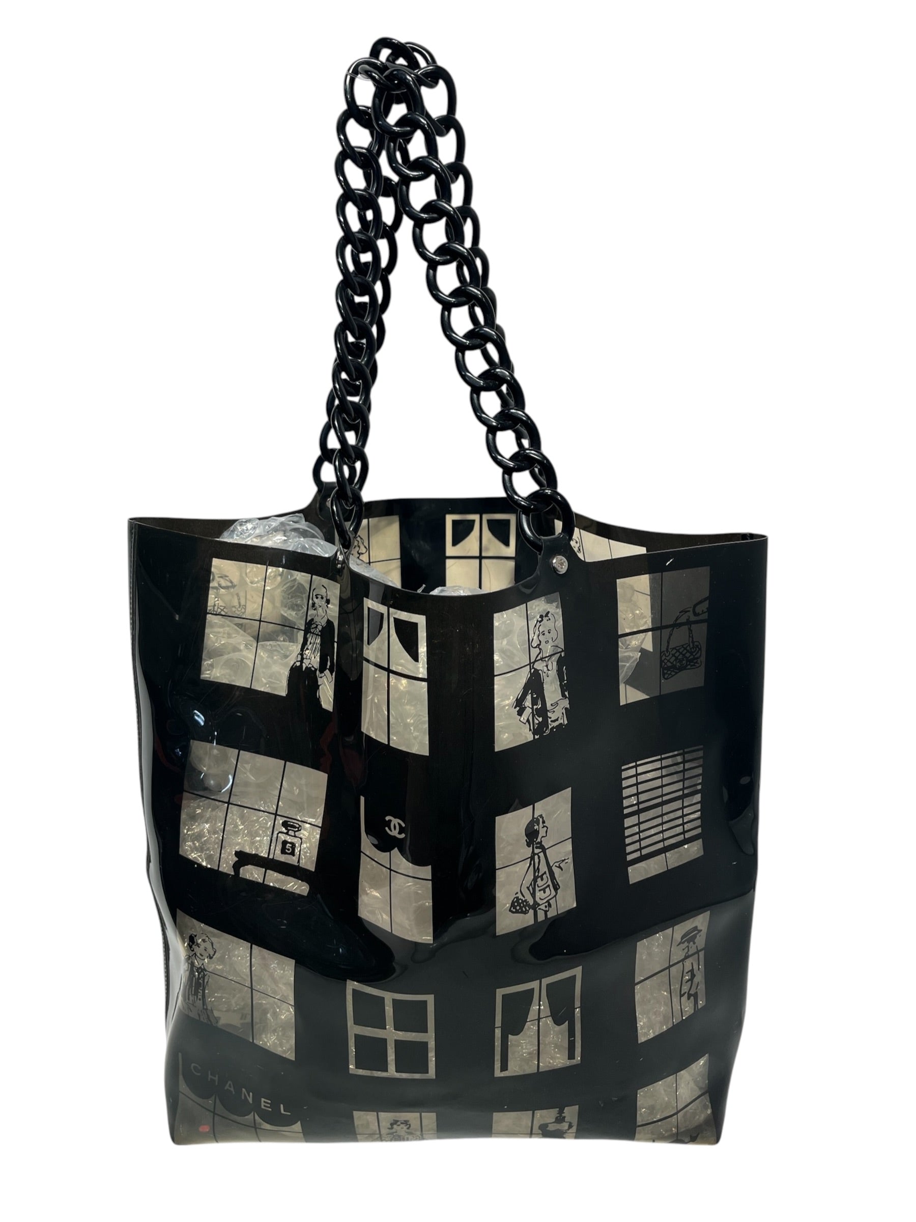 CHANEL/Tote Bag/BLK/COCO CHANEL WIDOWTOTE view 1