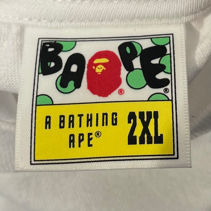 A BATHING APE/T-Shirt/XXL/Cotton/WHT/rainbo