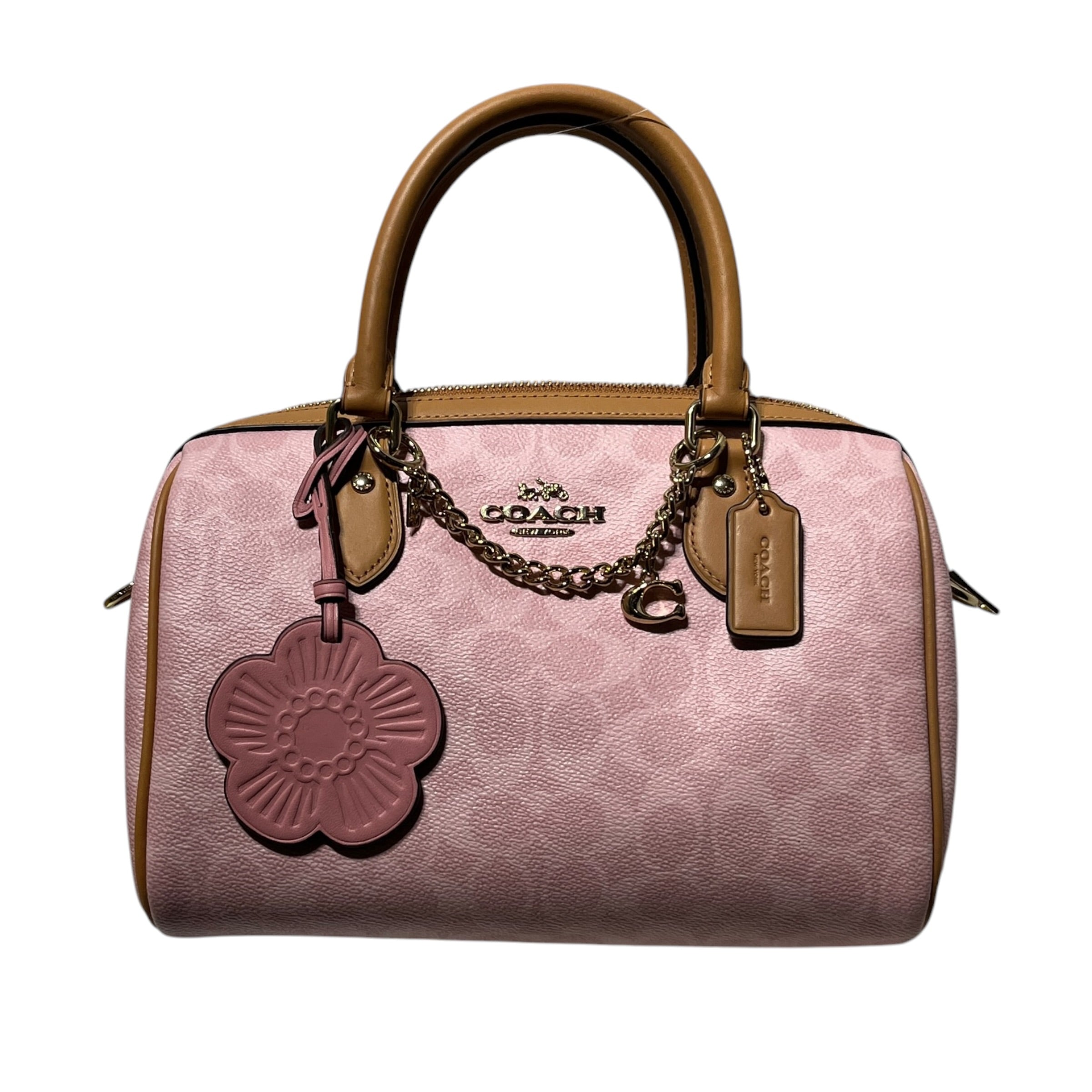 COACH/Bag/Leather/PNK/rowan monogram view 1