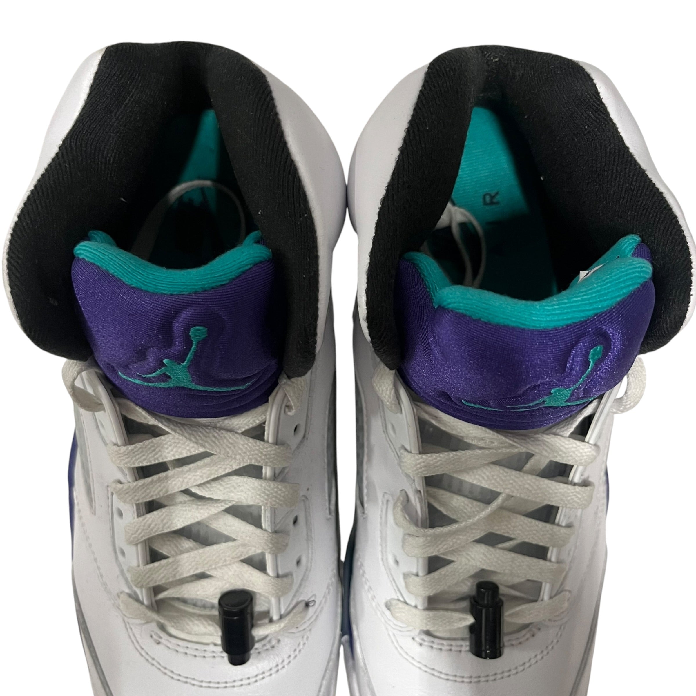 JORDAN BRAND/Hi-Sneakers/US 11/Leather/WHT/air j 5 retro grape 2013 view 4