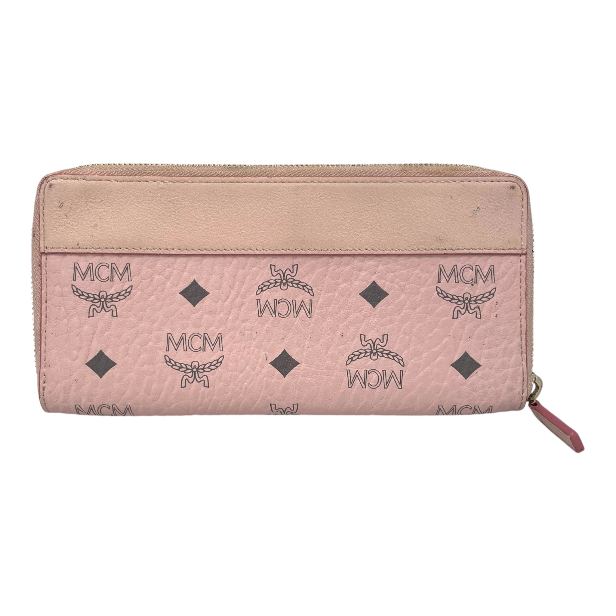 MCM/Bifold Wallet/Monogram/Leather/PNK/VESTISOS MONOGRAM PINK view 1