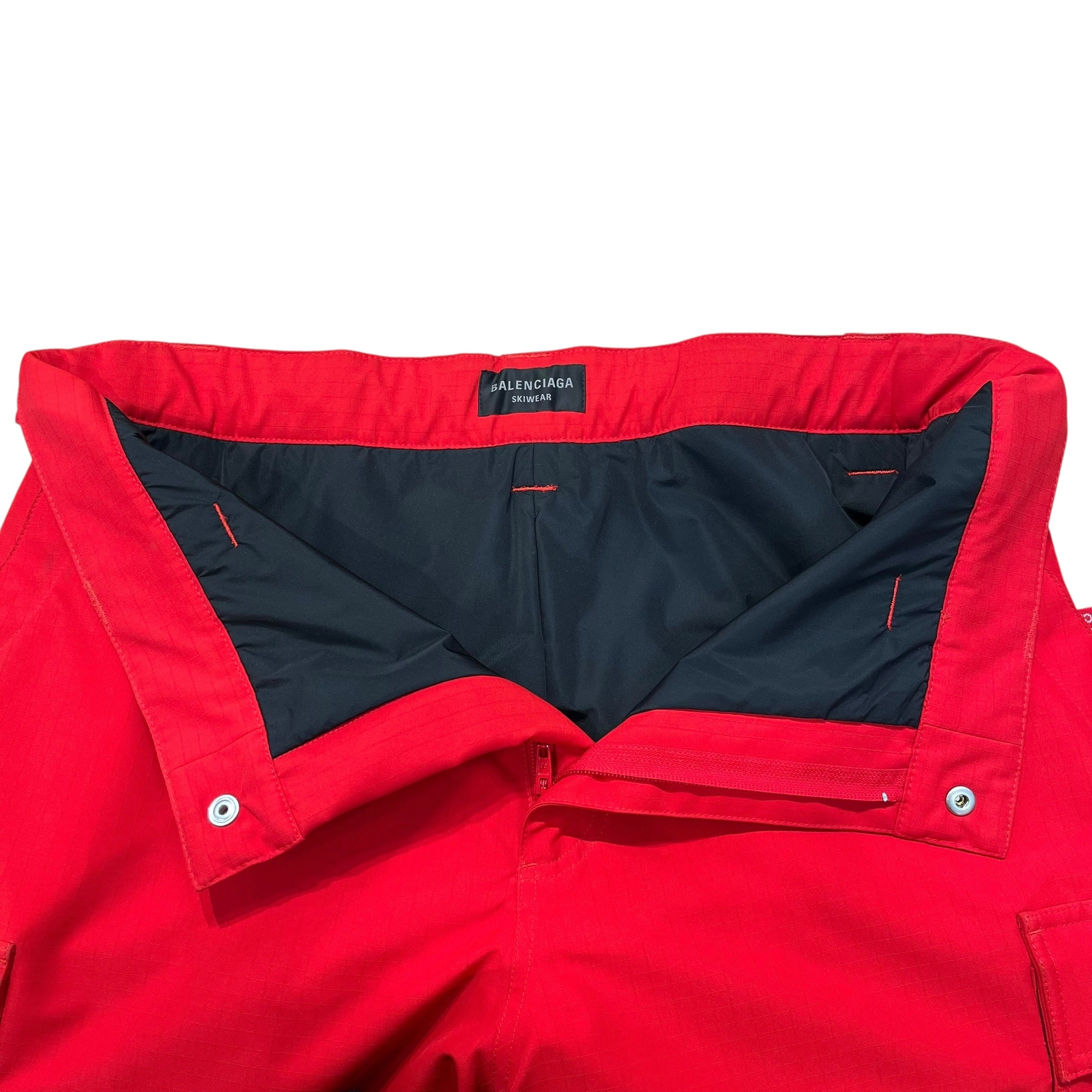 BALENCIAGA/Straight Pants/52/Nylon/RED/3B SKI PANTS view 3
