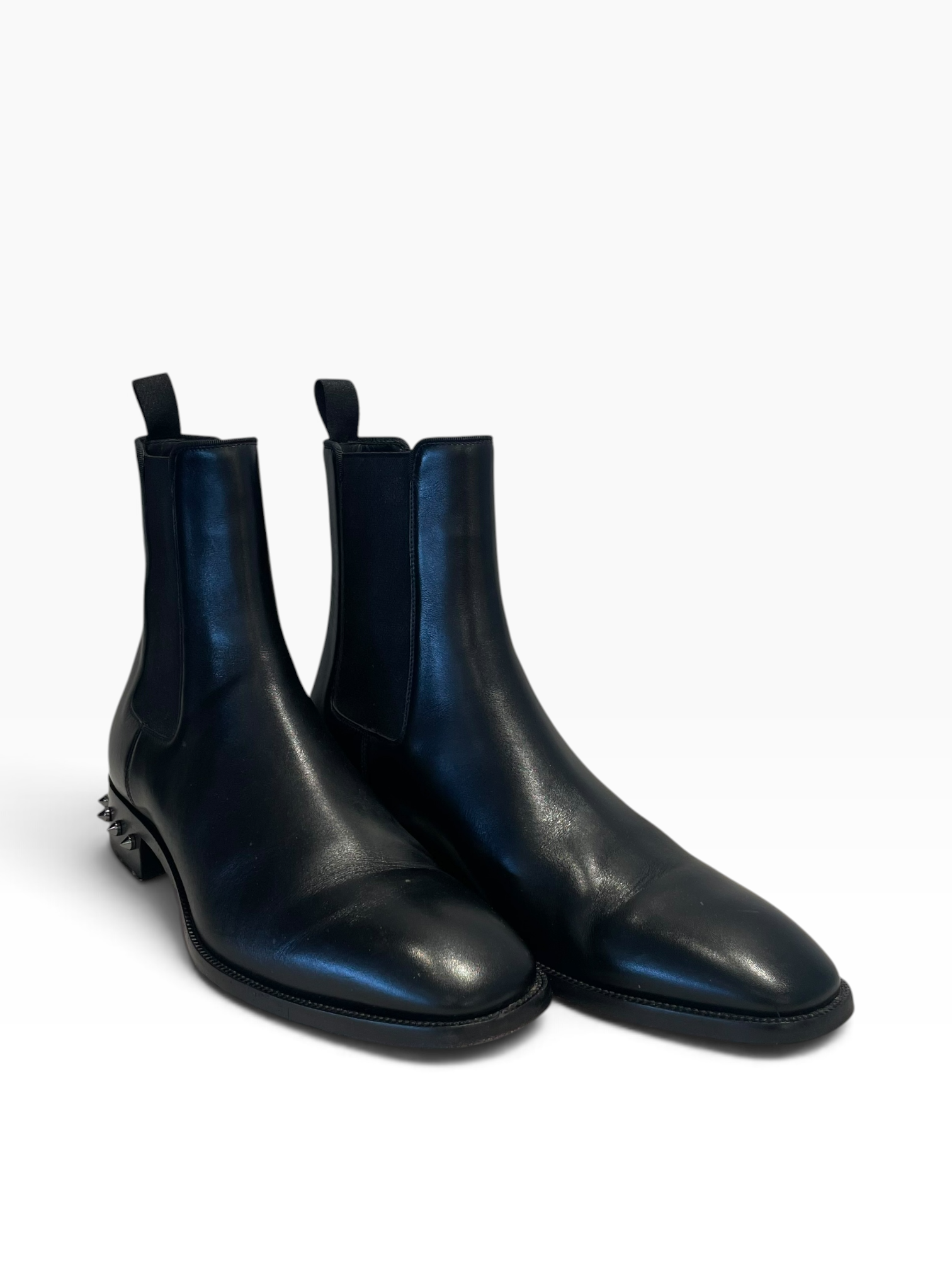 Christian Louboutin/Chelsea Boots/EU 42/Leather/BLK/Calf Leather Spiked Chelsea view 2