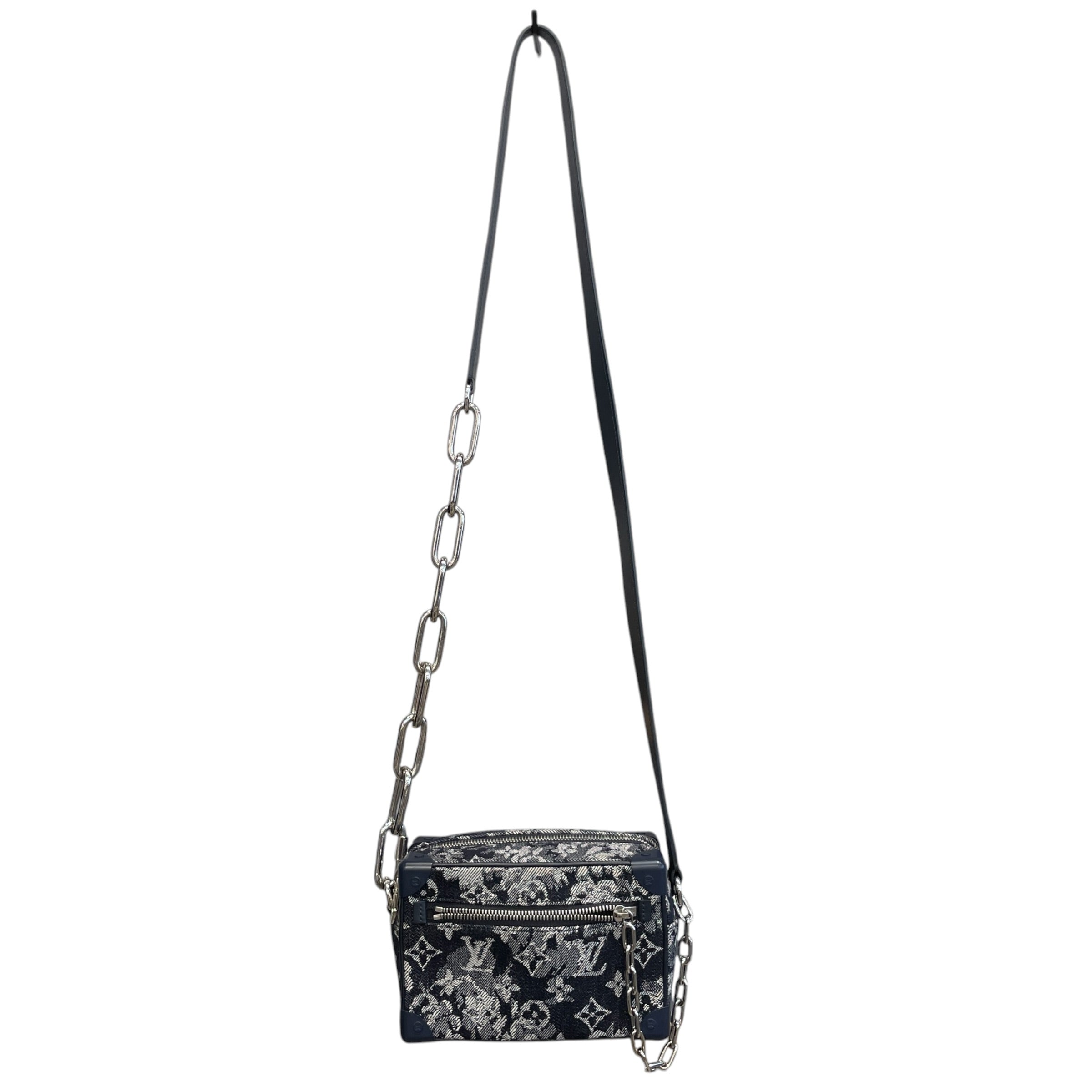 LOUIS VUITTON/Cross Body Bag/Monogram/Cotton/BLU/LOUIS VUITTON SOFT TRUNK MINI view 2