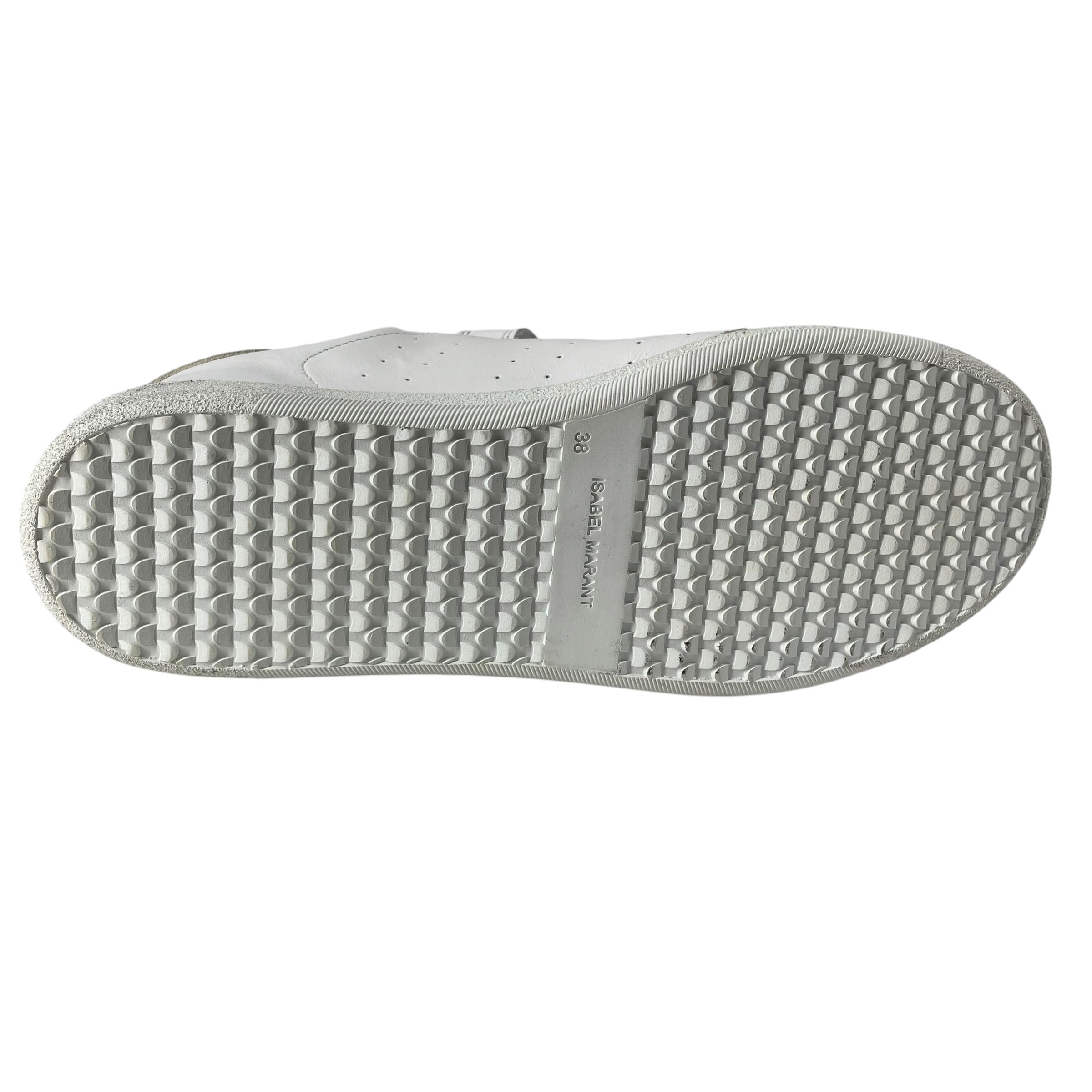 ISABEL MARANT/Low-Sneakers/EU 38/Leather/WHT/BETH SUNSET STRAPS view 5