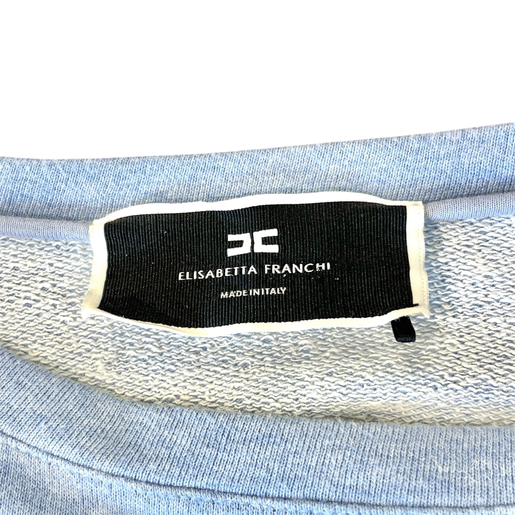 ELISABETTA FRANCHI/T&B Set/Monogram/Cotton/BLU/Sweat Suit view 4