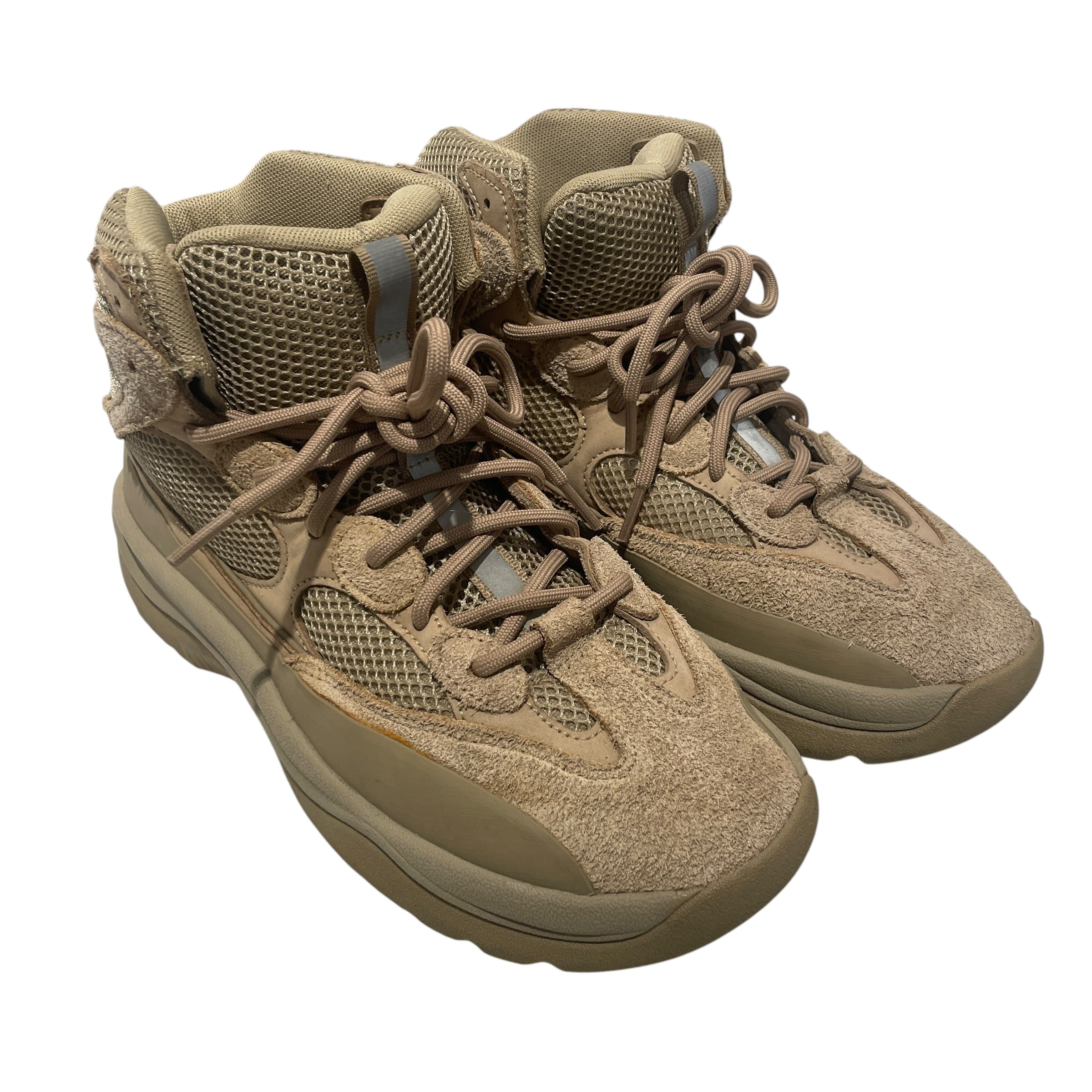 YEEZY/Hi-Sneakers/US 10/Cotton/KHK/desert boot view 1