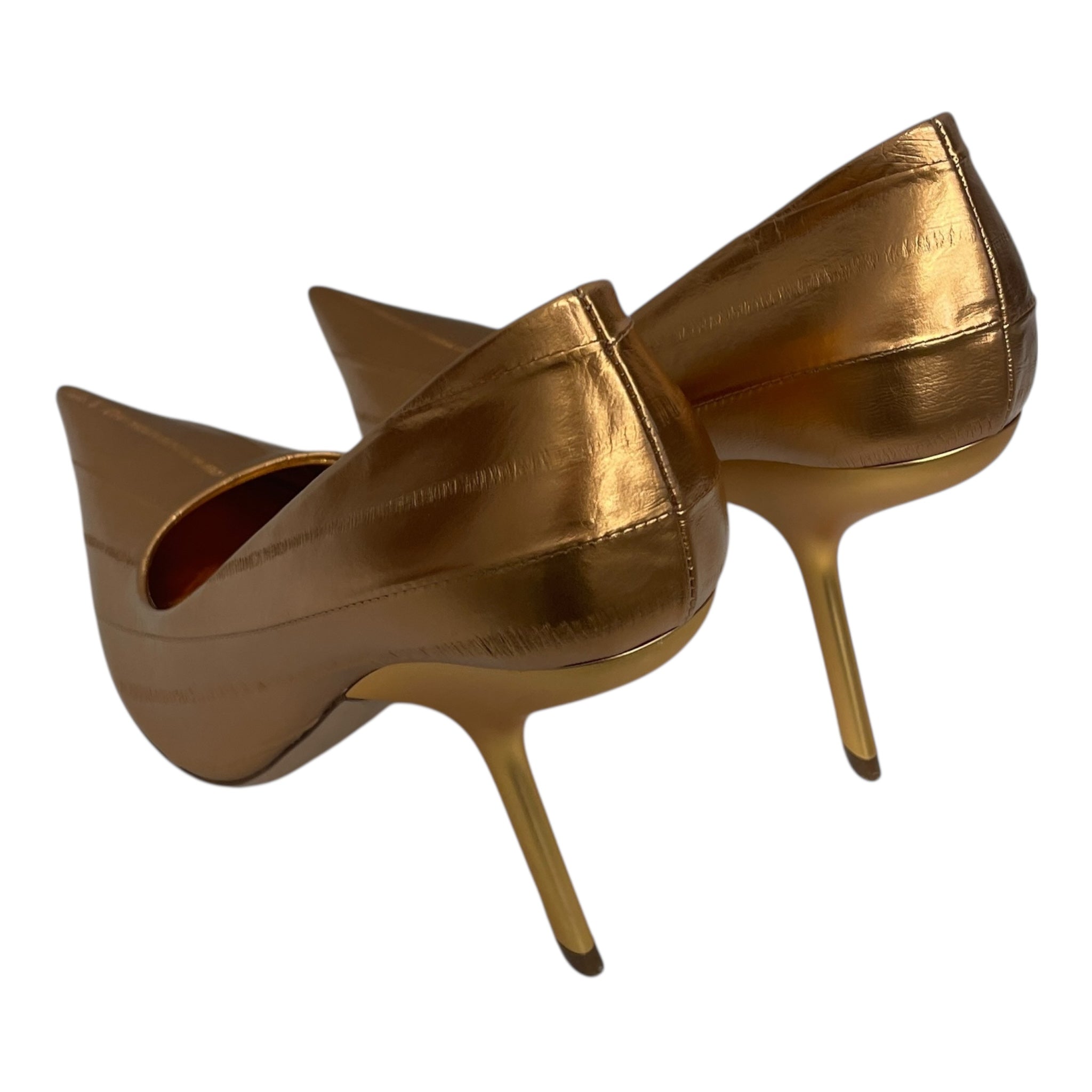 Salvatore Ferragamo/Heels/US 8.5/Leather/GLD/HEEL ON MIDDLE OF SOLE view 2