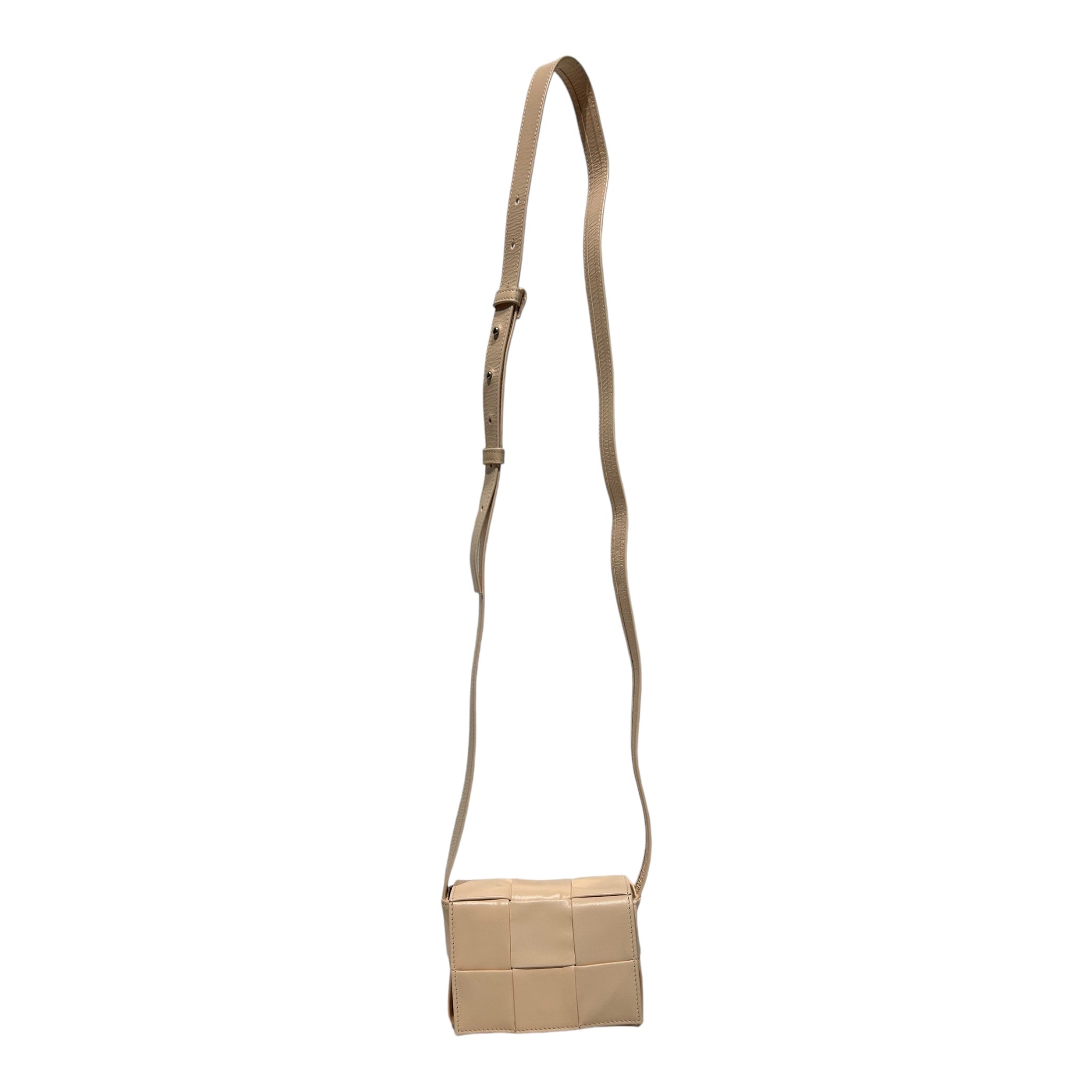 BOTTEGA VENETA/Cross Body Bag/OS/Leather/PNK/Cassette Mini view 1