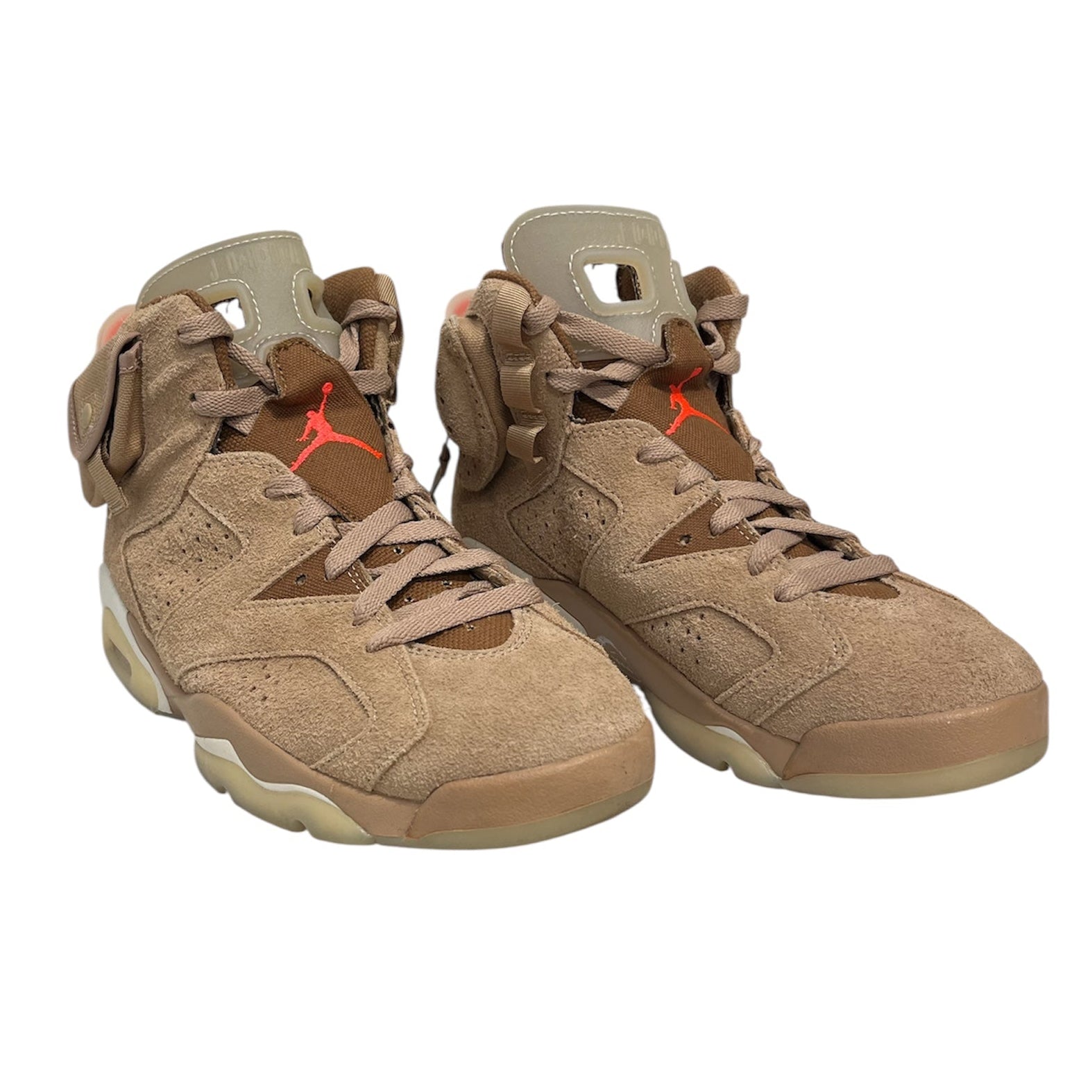 NIKE/TRAVIS SCOTT/AIR JORDAN 6 RETRO/Hi-Sneakers/US 7/Suede/BEG/DH0690-200 view 1