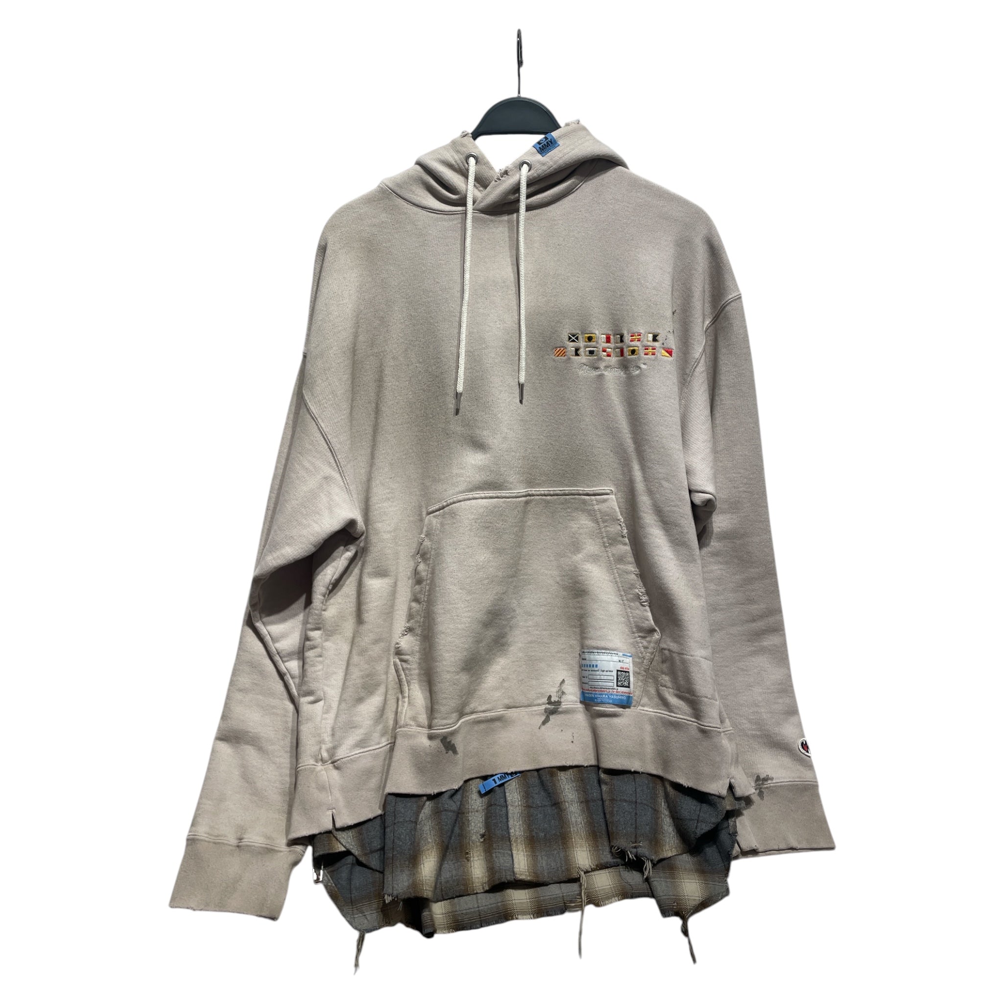 MIHARA YASUHIRO/Hoodie/46/Cotton/CRM/Triple Layered Hoodie view 1