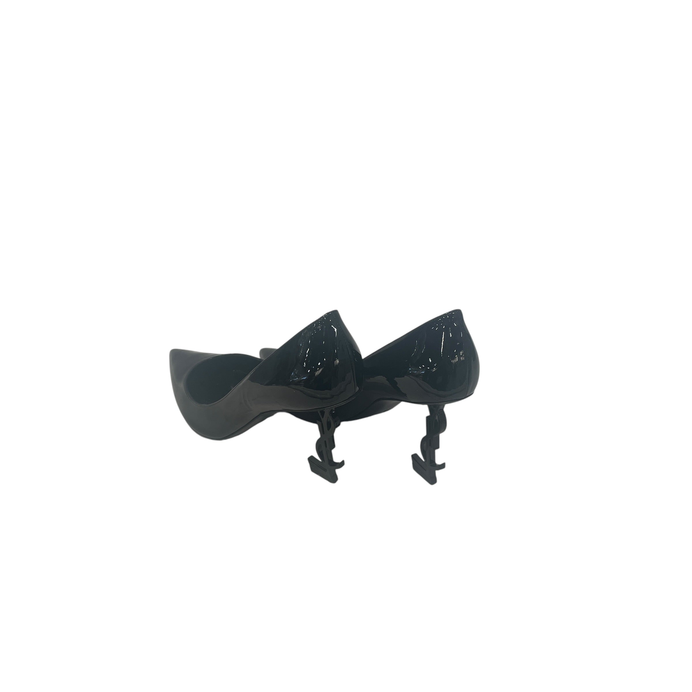 SAINT LAURENT/Heels/US 7/Leather/BLK/Opyum Patent Leather view 2