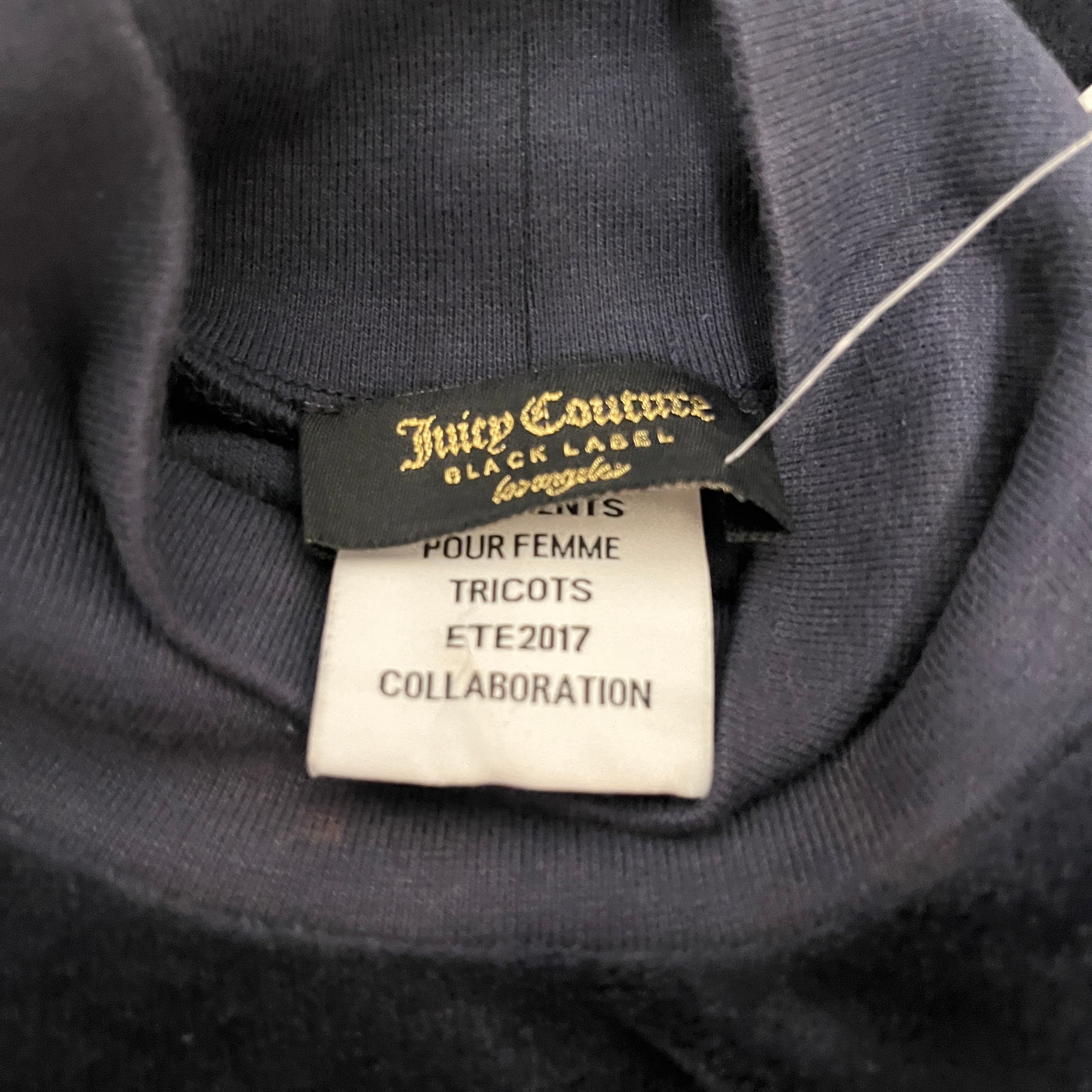 VETEMENTS/JUICY COUTURE/Sweater/S/Cotton/NVY/NAVY TURTLE NECK view 3