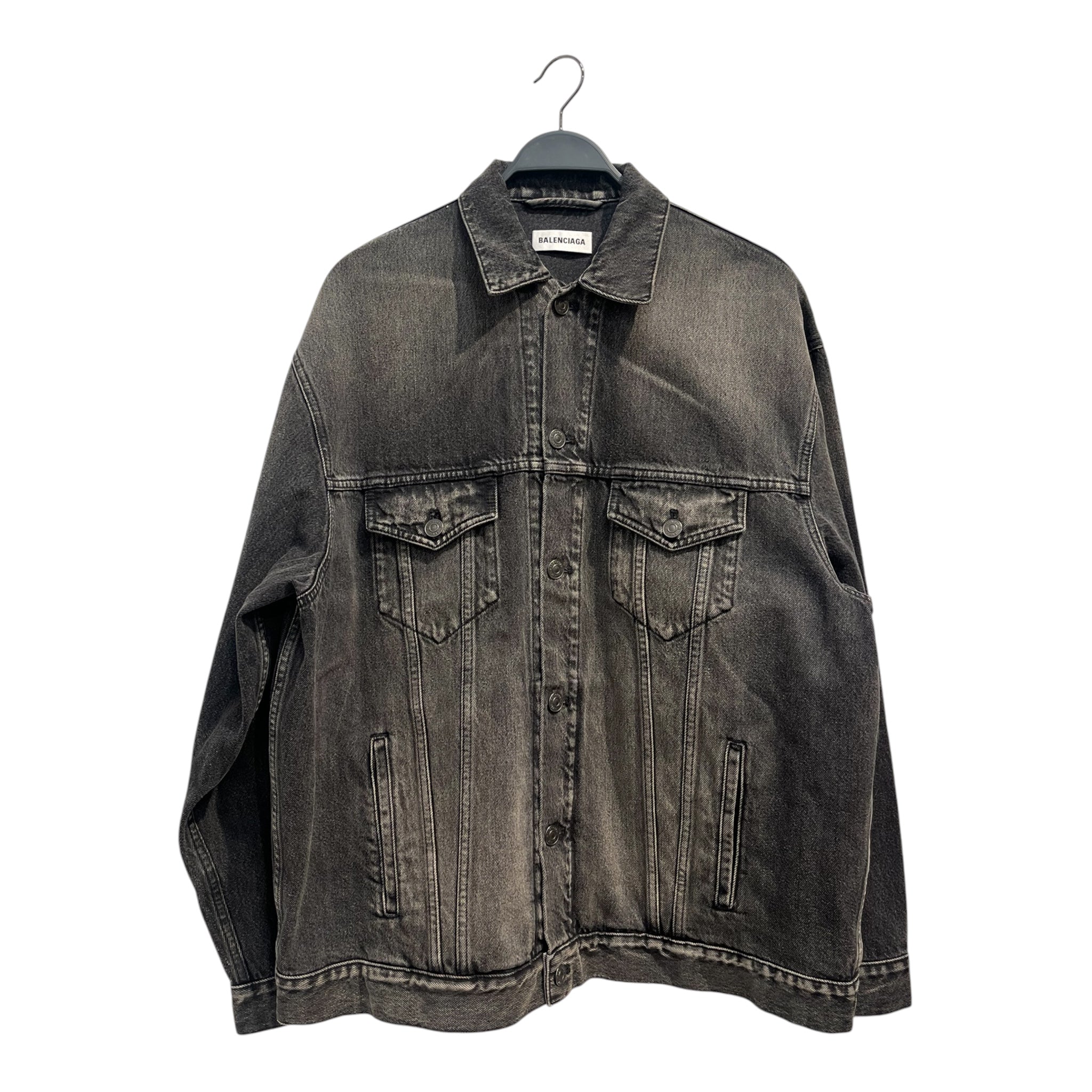 BALENCIAGA/Denim Jkt/34/Cotton/GRY/Single Breasted/OVERSIZEDR-NOTRE DAME view 1