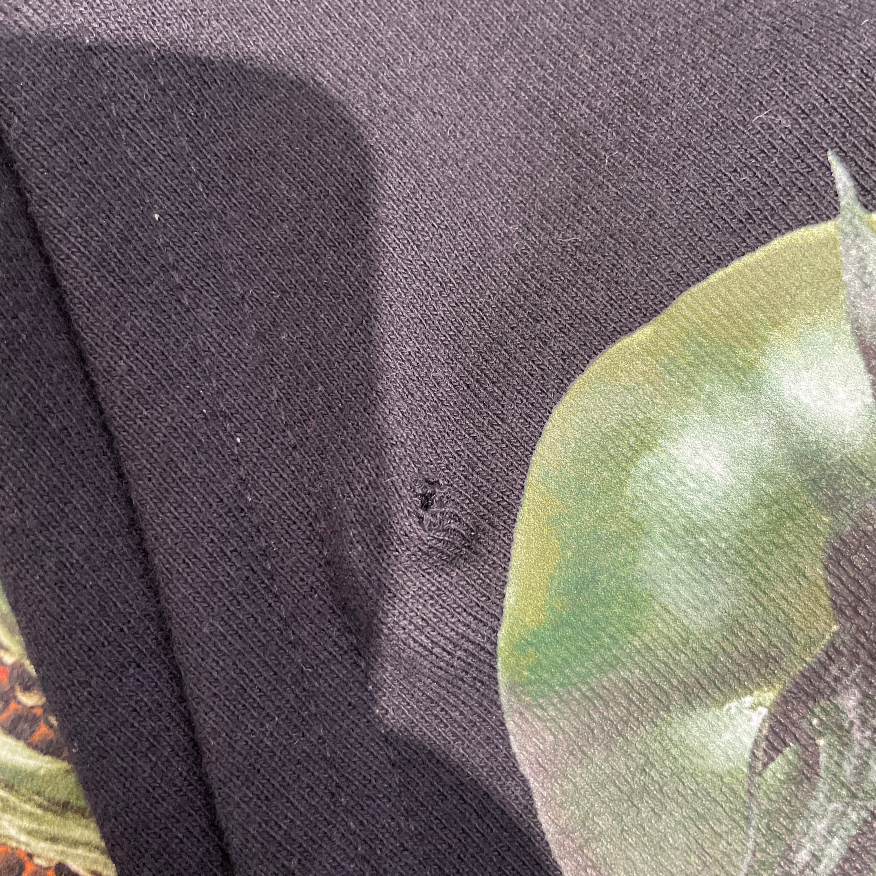 DENIM TEARS/Zip Up Hoodie/M/All Over Print/Cotton/BLK/FRUIT COLLAGE SS24 view 6